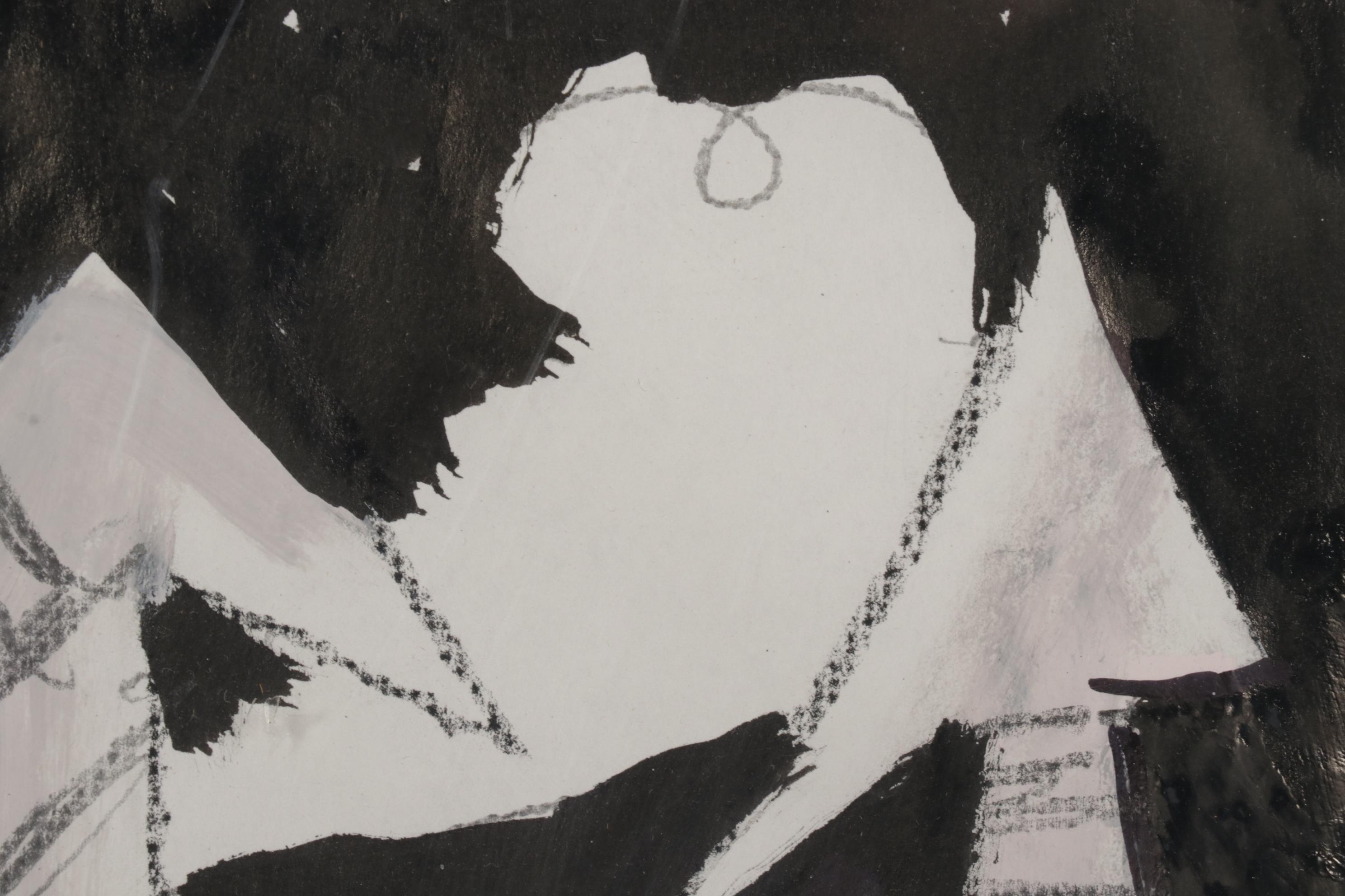 Philip The Transplant Abstract Figural Mixed Media Painting, 2012