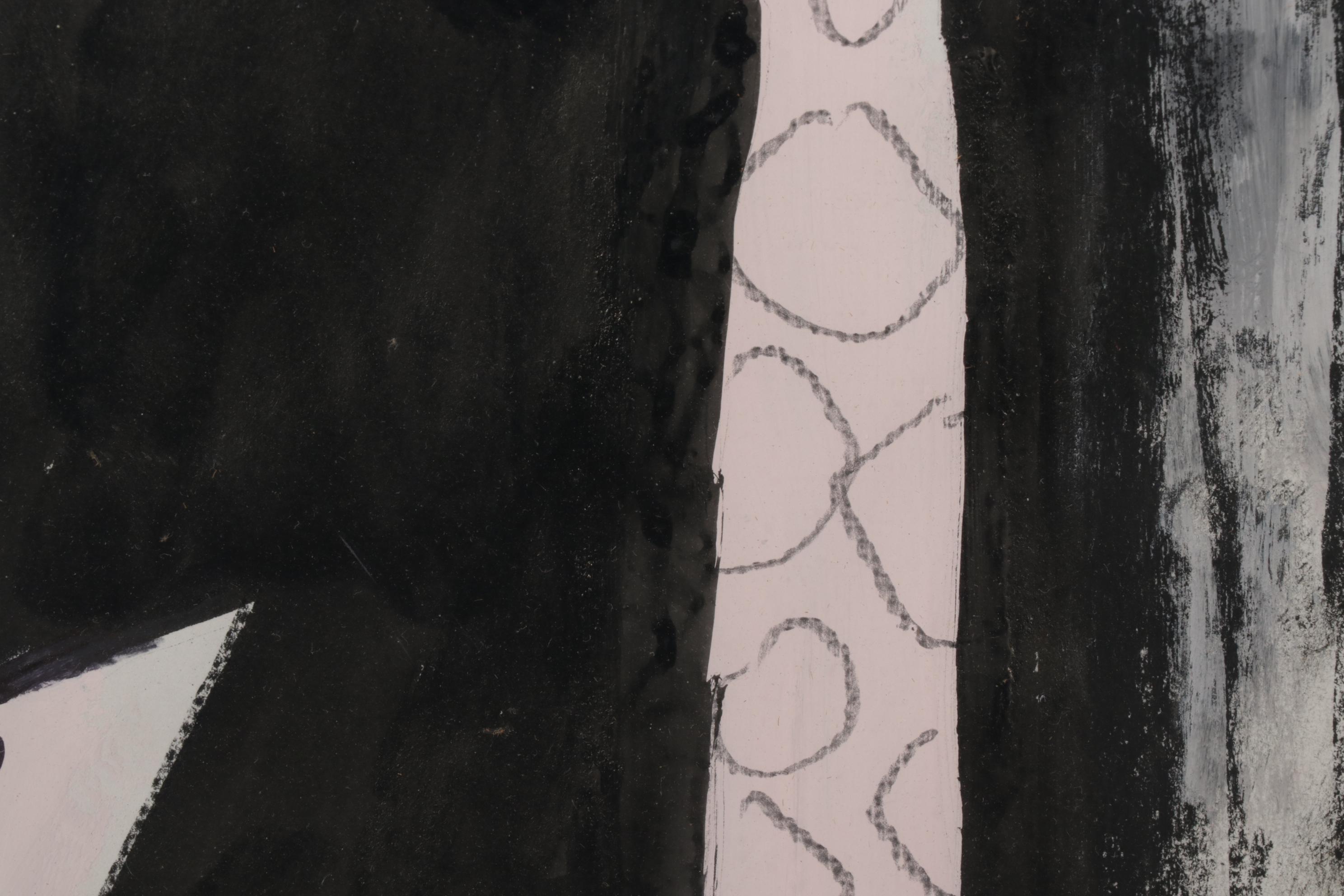 Philip The Transplant Abstract Figural Mixed Media Painting, 2012