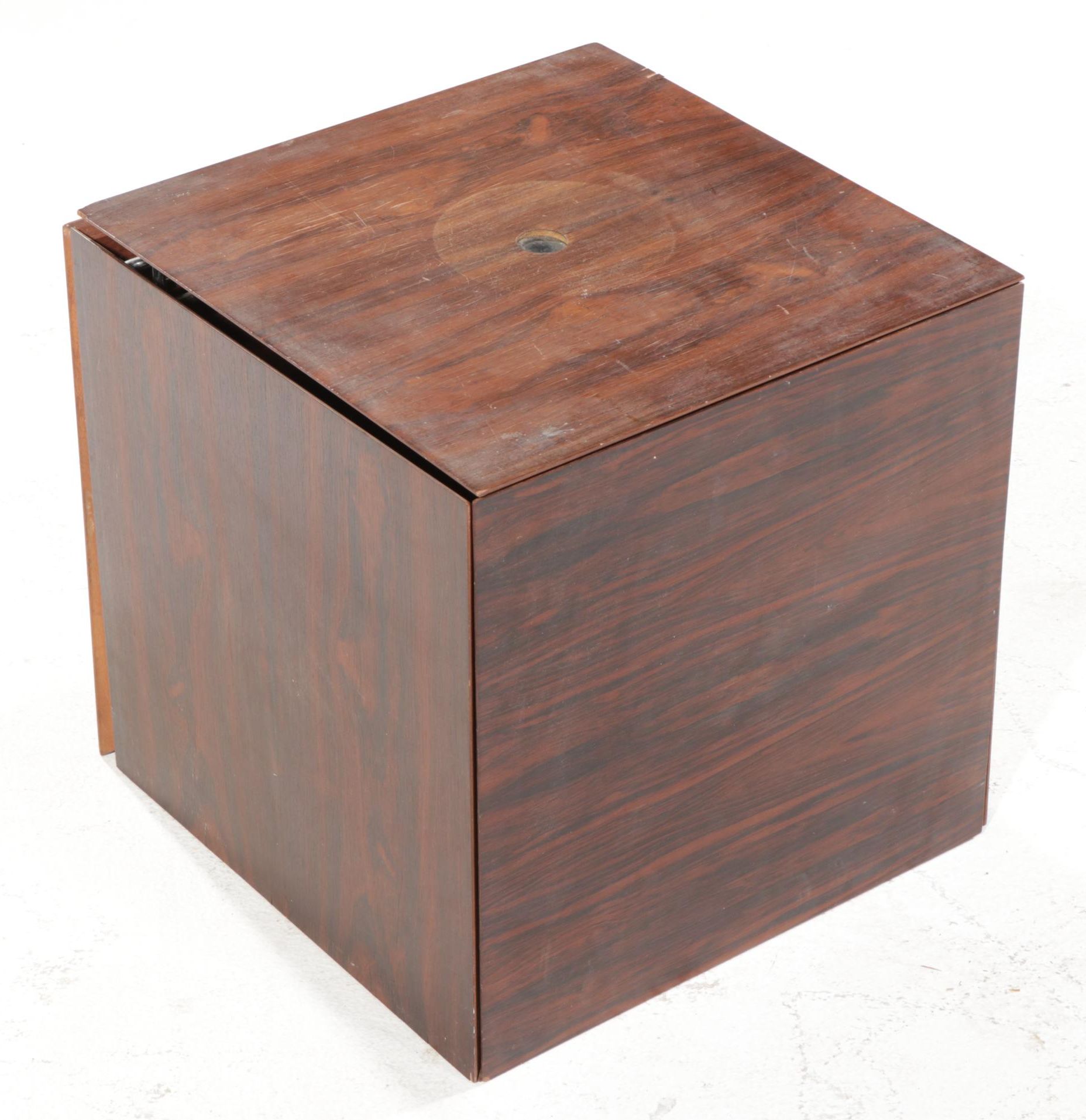 Poul Nørreklit for Georg Petersens Danish Modern Rosewood Intelocking Table Cube
