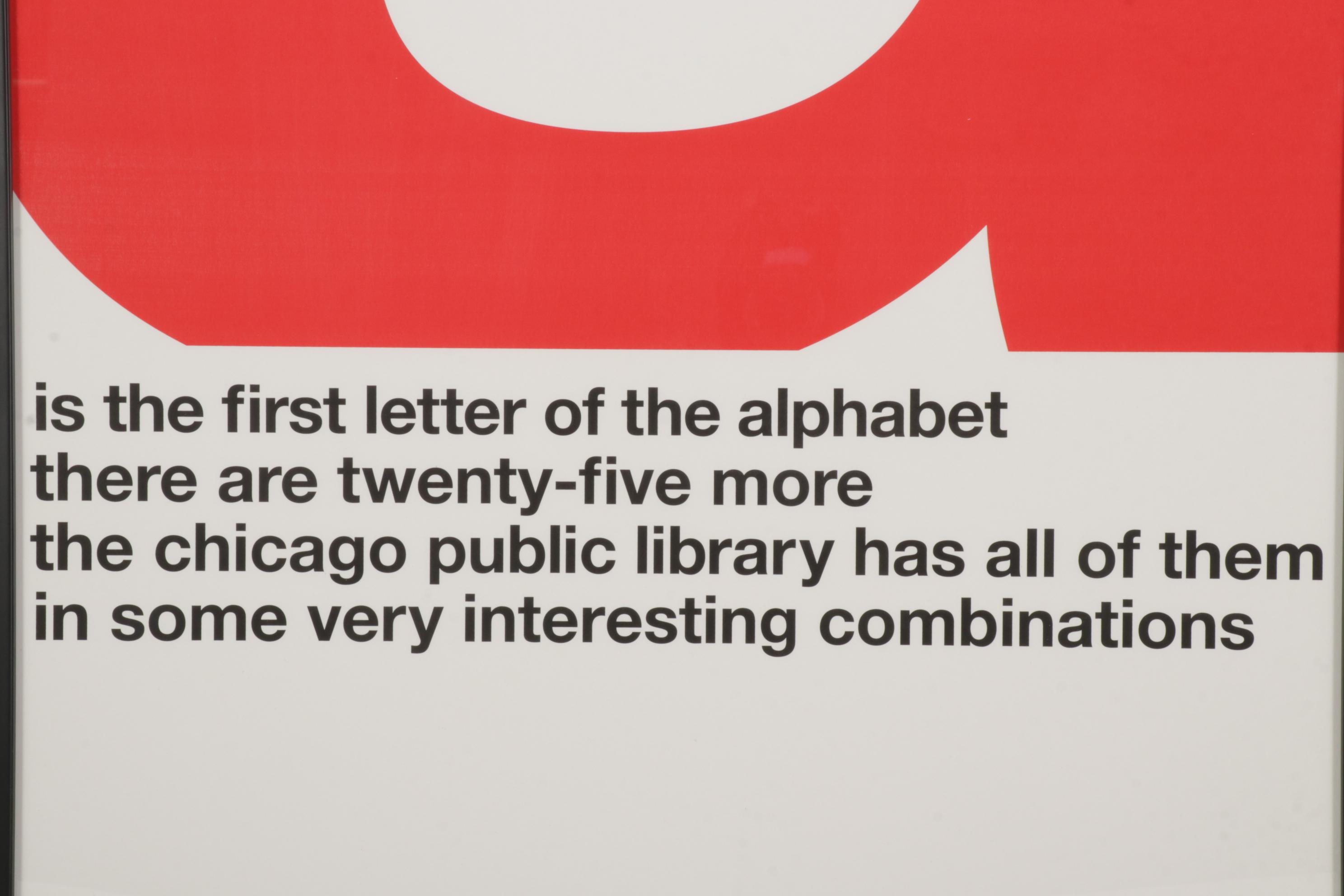Giclée After John Rieben "A is the First Letter of the Alphabet," Circa 2014
