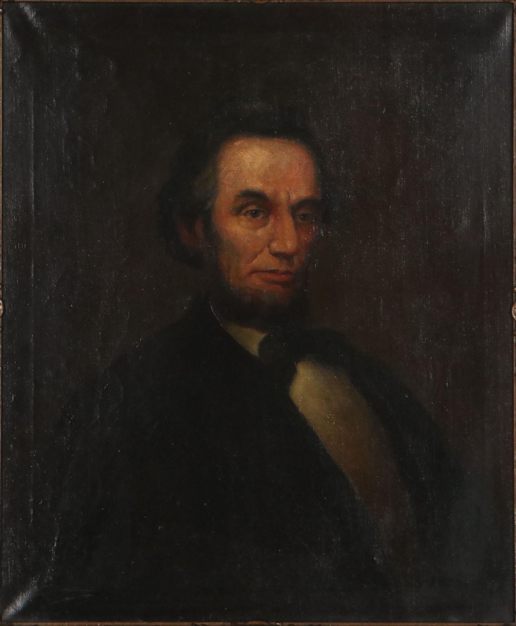 Oil Painting of Abraham Lincoln After William Edgar Marshall