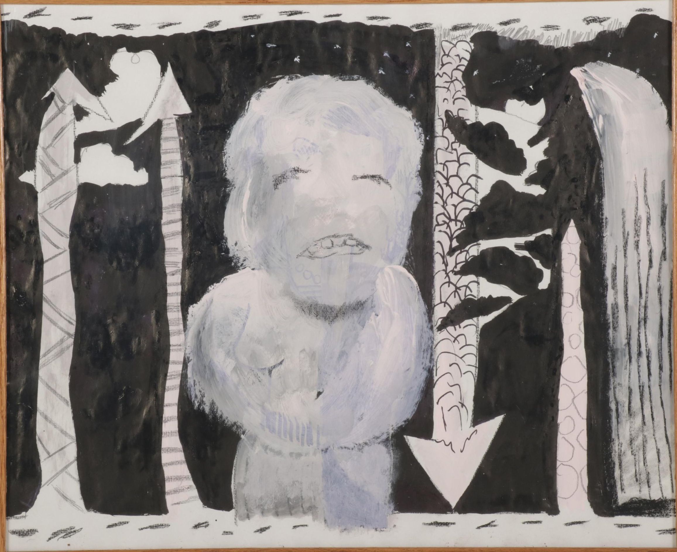 Philip The Transplant Abstract Figural Mixed Media Painting, 2012