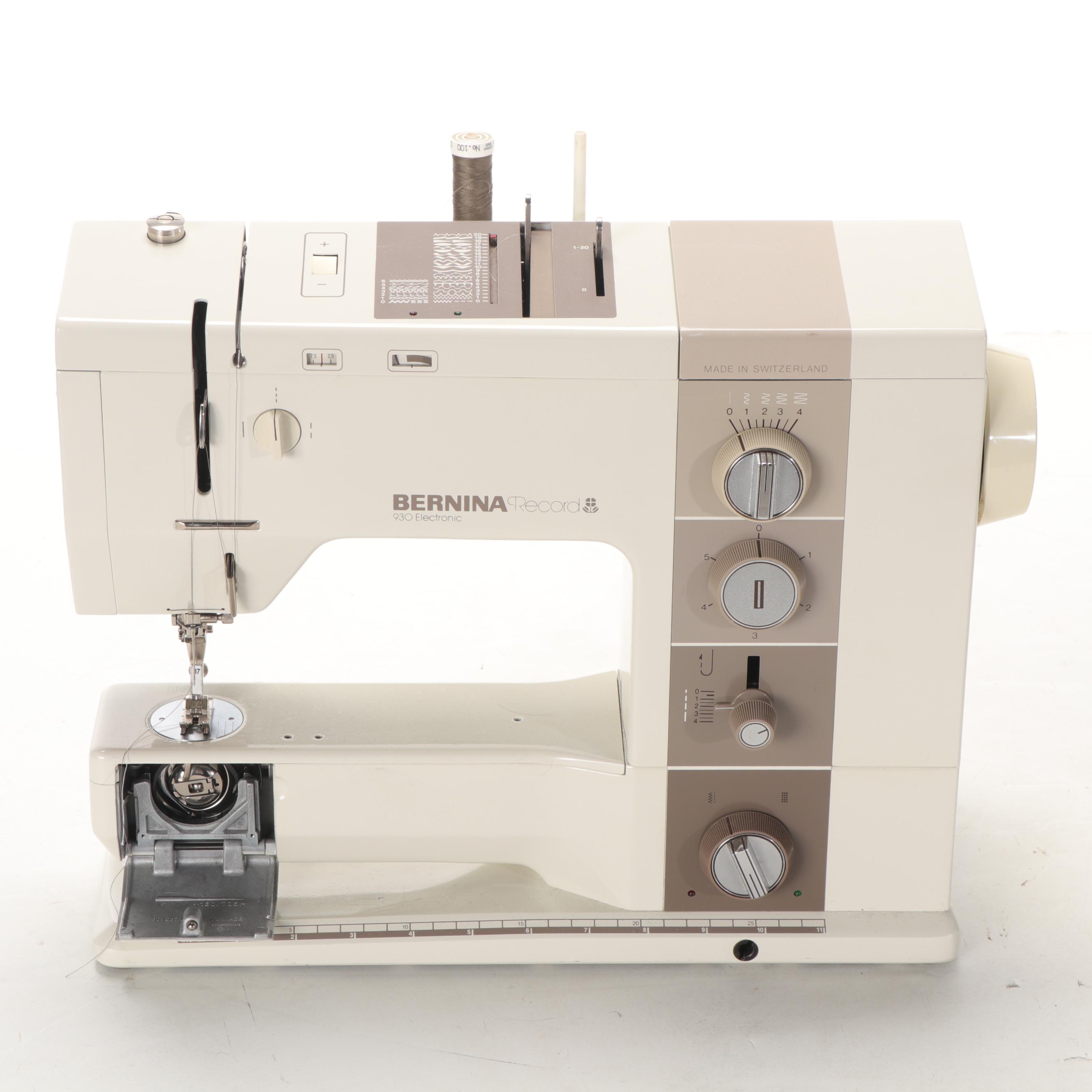 Bernina Swiss Model 930 Electric Sewing Machine, Mid-20th Century