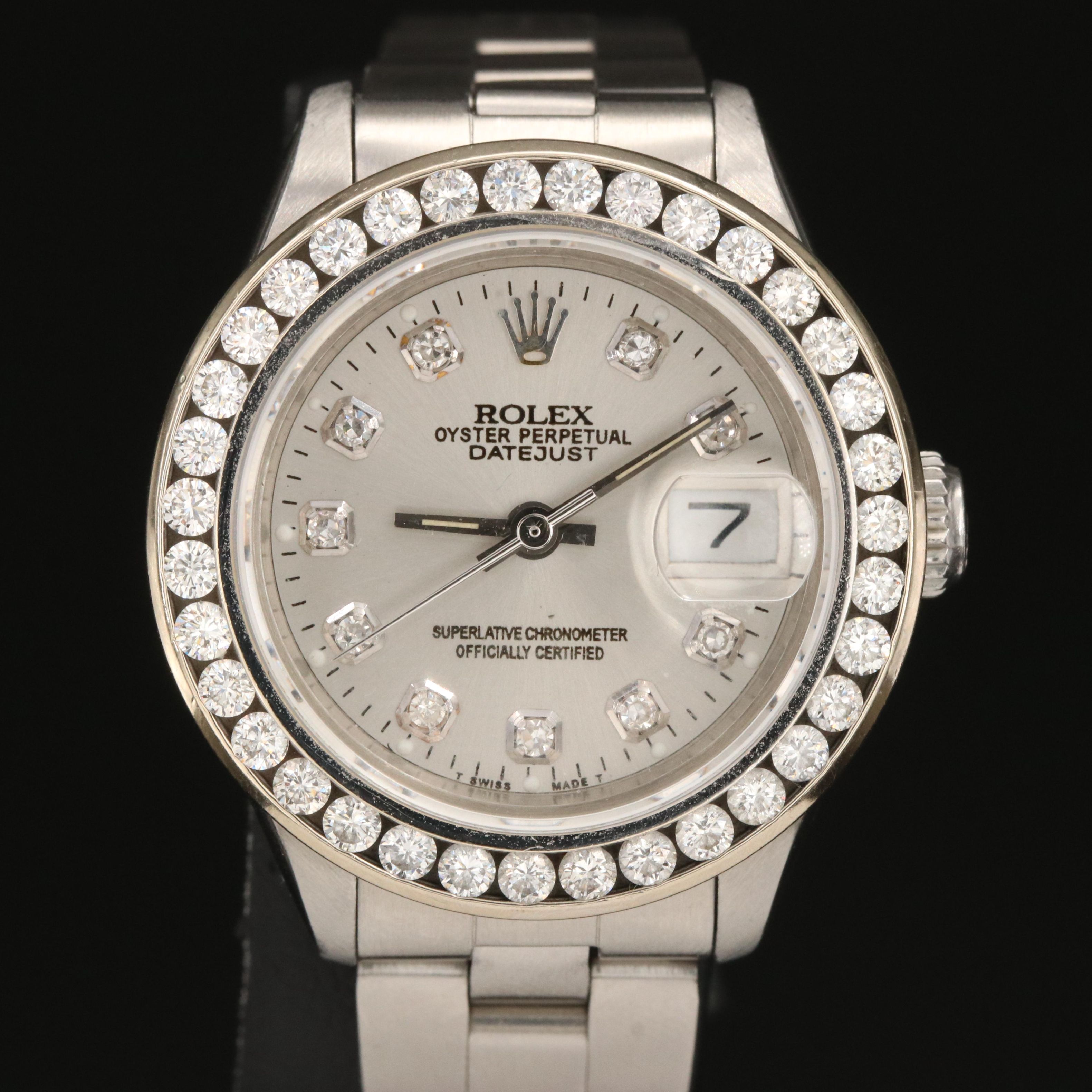 1982 Rolex Datejust 1.32 CTW Diamond Dial and Bezel Watch