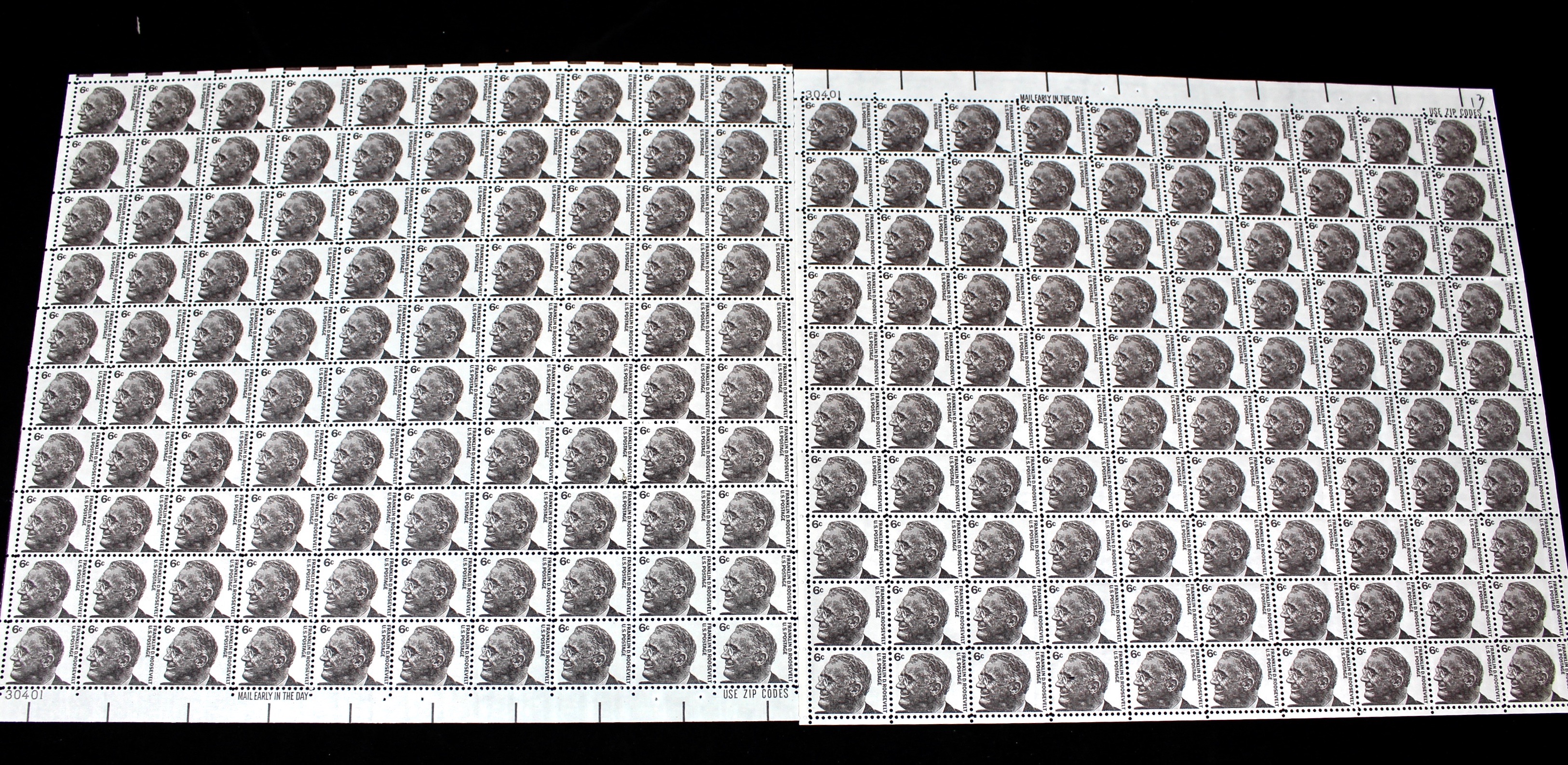 United States Postage Stamp Mint Sheets, Blocks and Plate Blocks