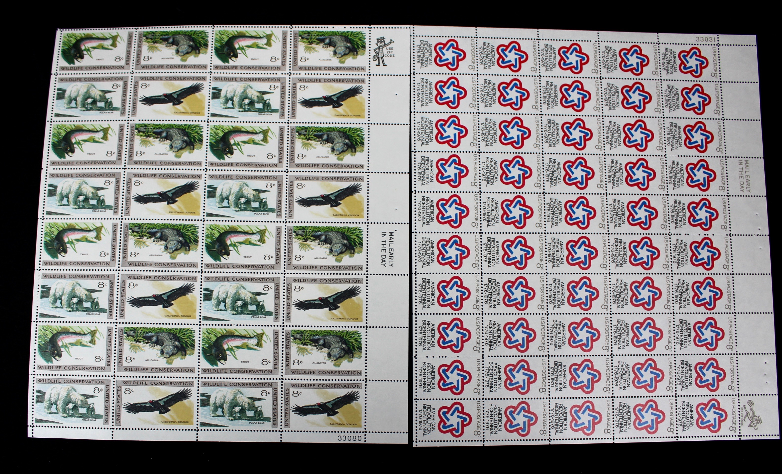 United States Postage Stamp Mint Sheets, Blocks and Plate Blocks