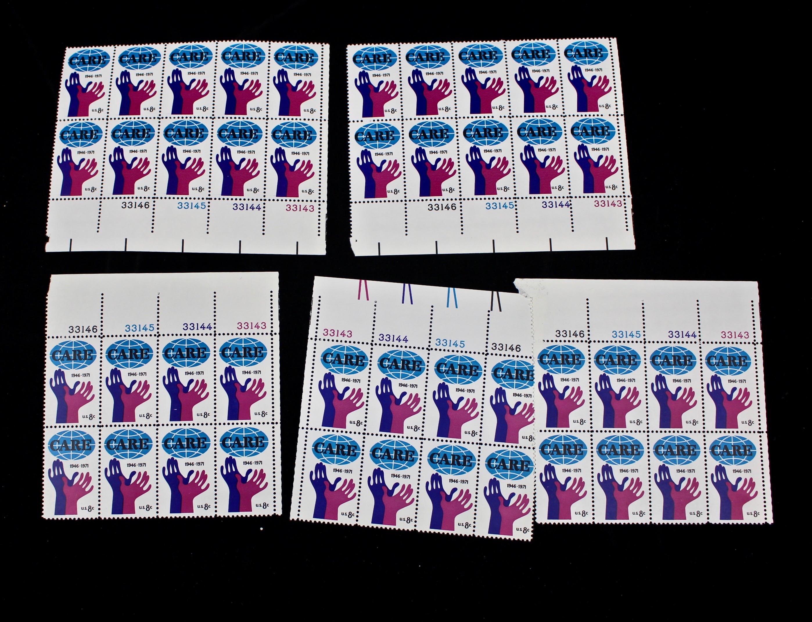 United States Postage Stamp Mint Sheets, Blocks and Plate Blocks