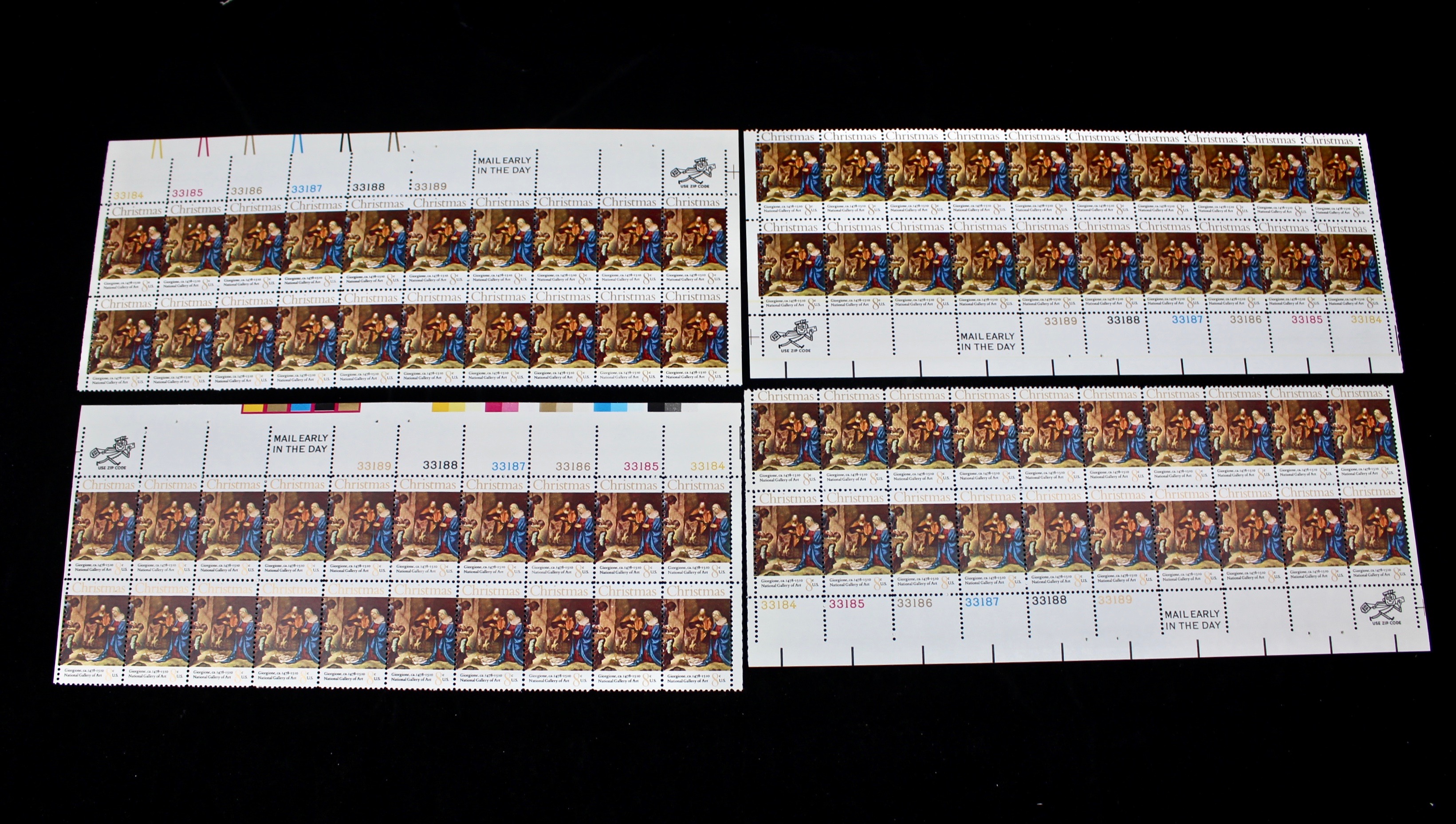 United States Postage Stamp Mint Sheets, Blocks and Plate Blocks