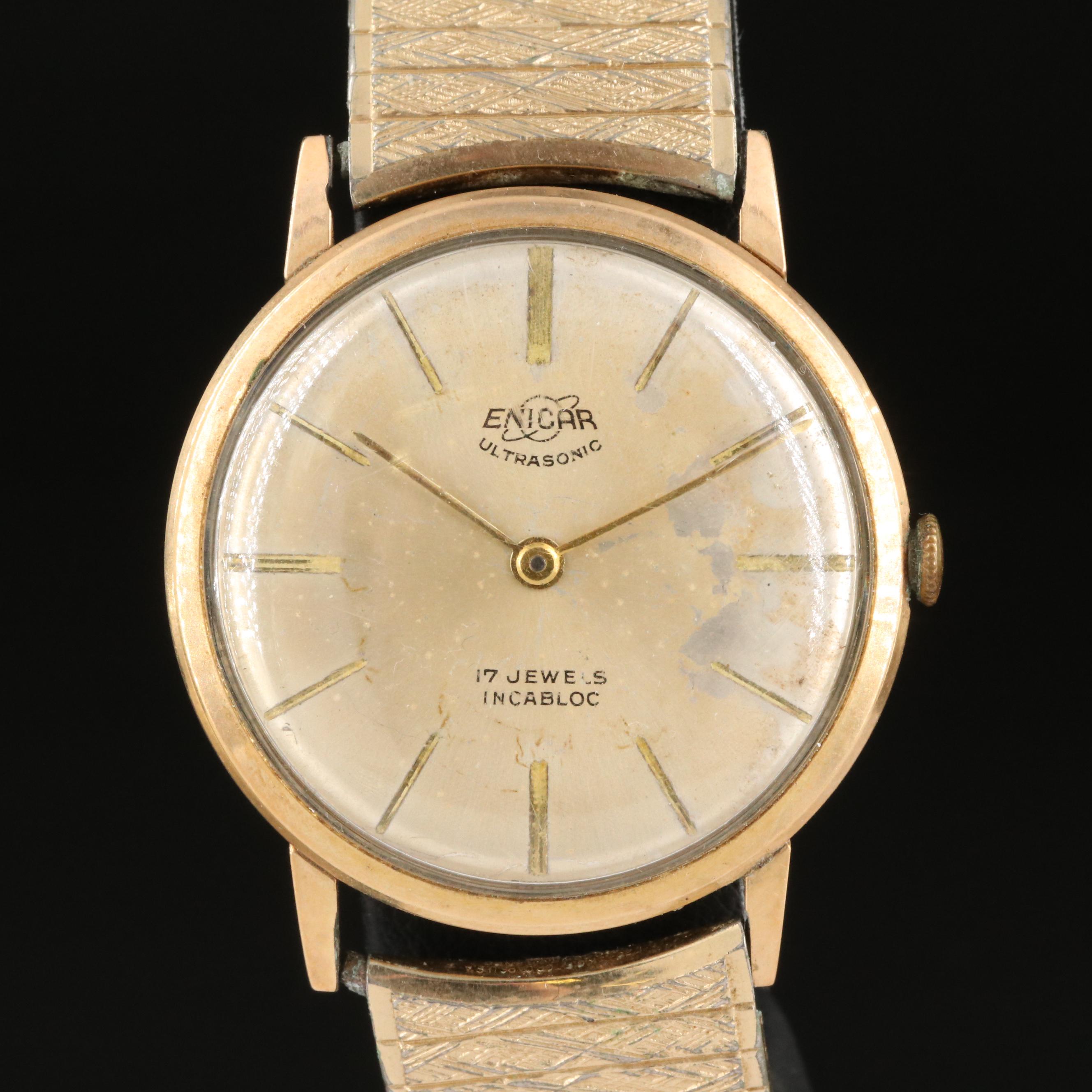 Swiss Enicar Ultrasonic Stem Wind Watch