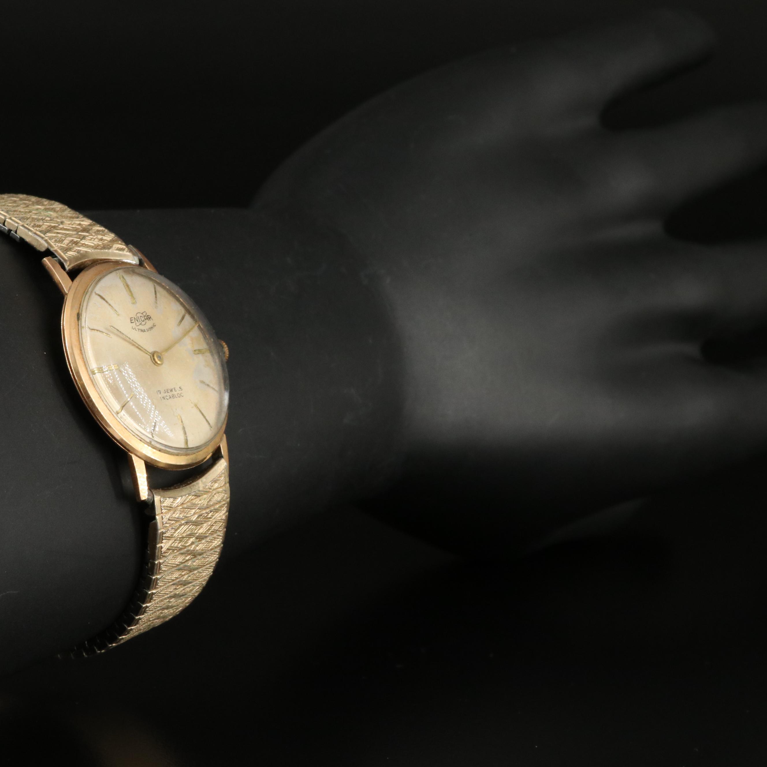 Swiss Enicar Ultrasonic Stem Wind Watch