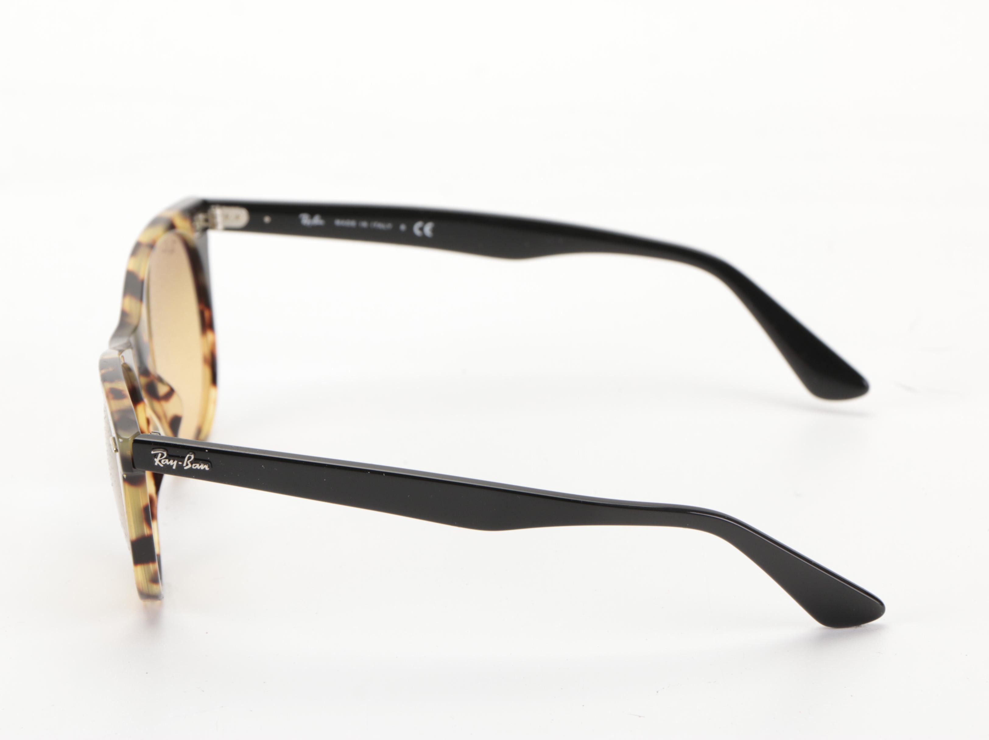 Ray-Ban RB2185 Wayfarer II Classic Sunglasses in Beige Havana with Case and Box