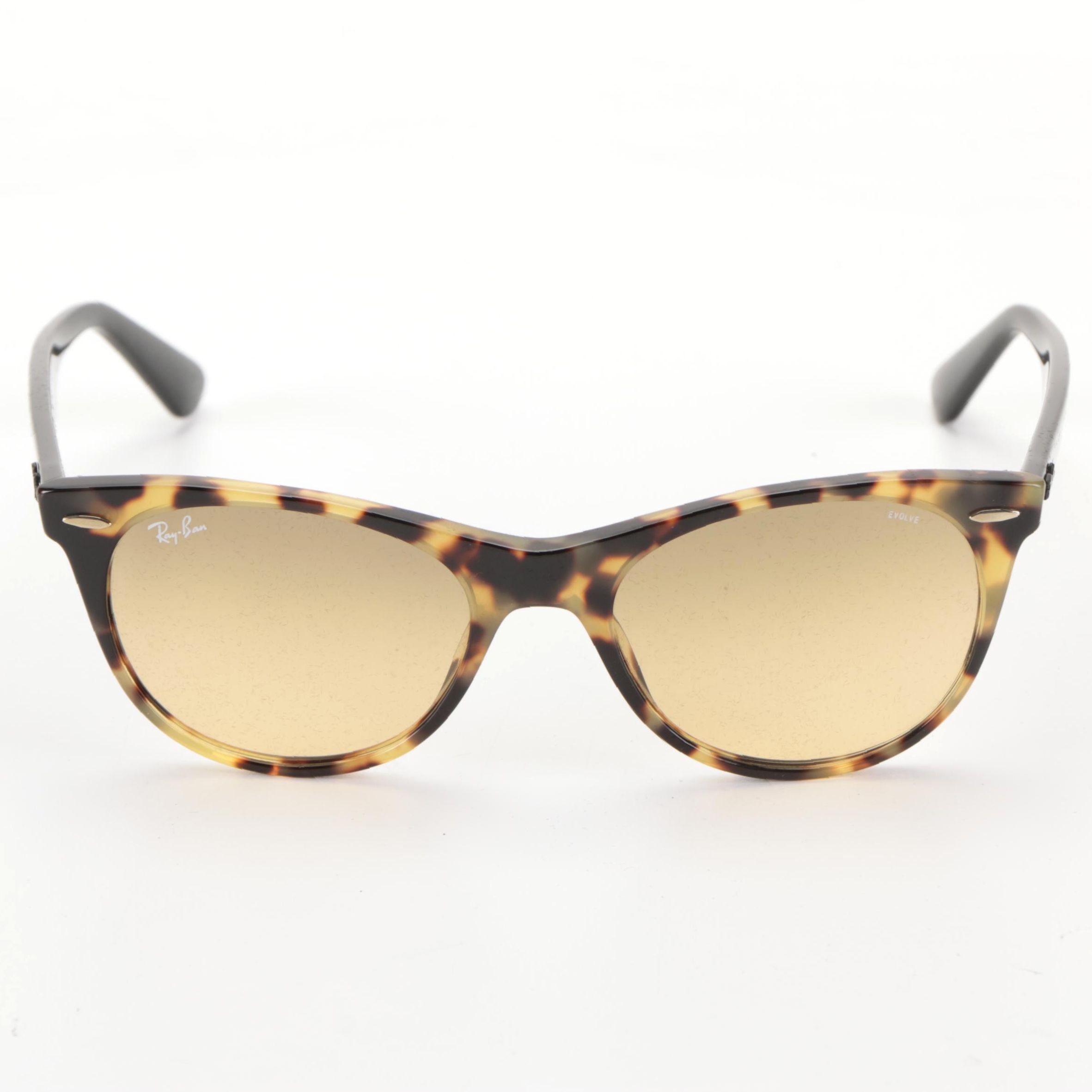 Ray-Ban RB2185 Wayfarer II Classic Sunglasses in Beige Havana with Case and Box