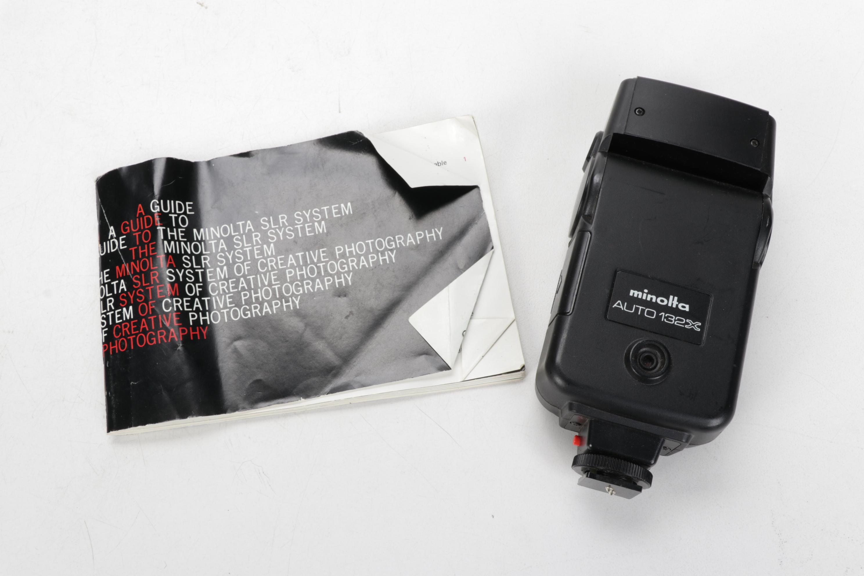 Minolta Maxxum 400si, XG9 and Nikon Point-and-Shoot Cameras with Accessories