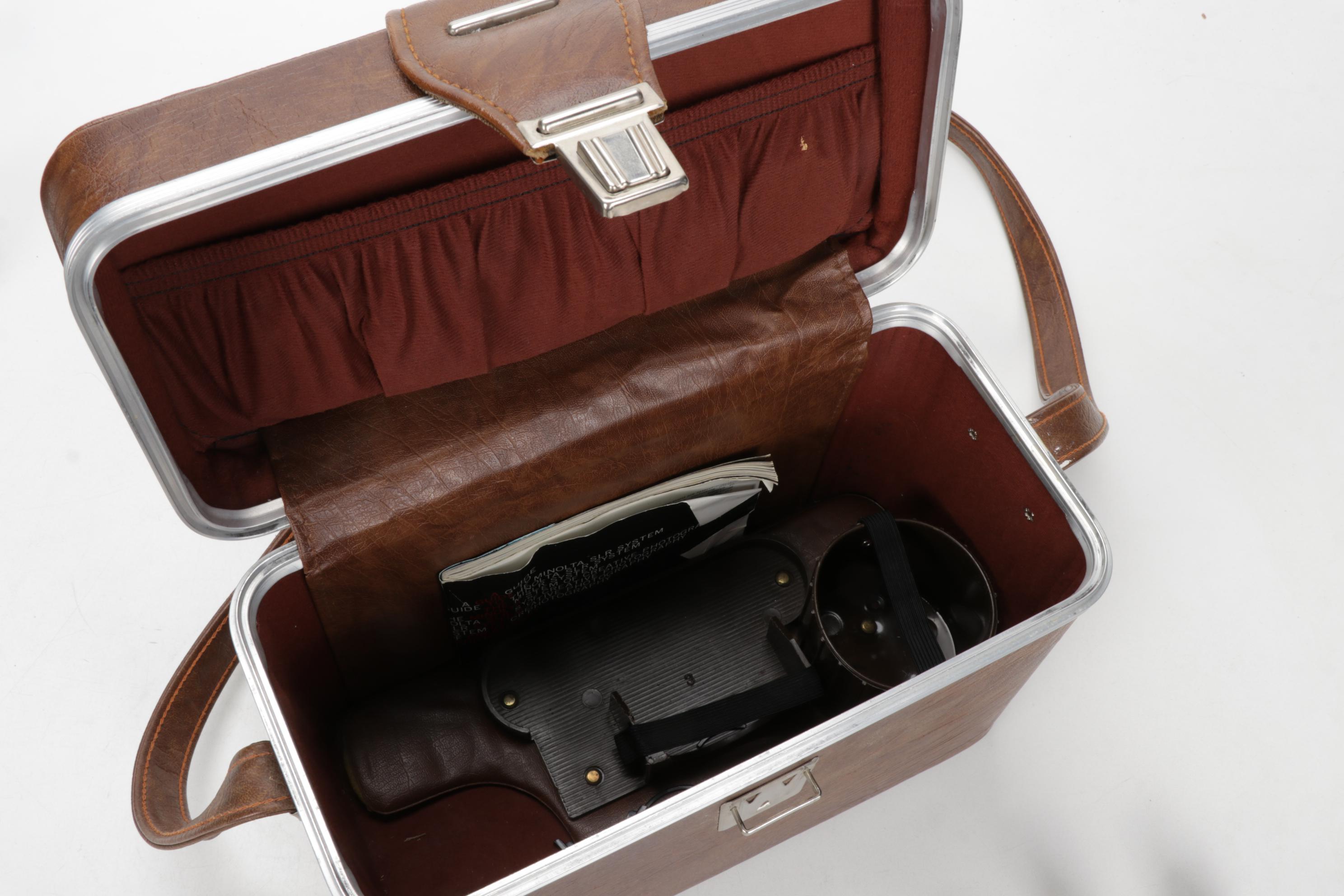 Minolta Maxxum 400si, XG9 and Nikon Point-and-Shoot Cameras with Accessories