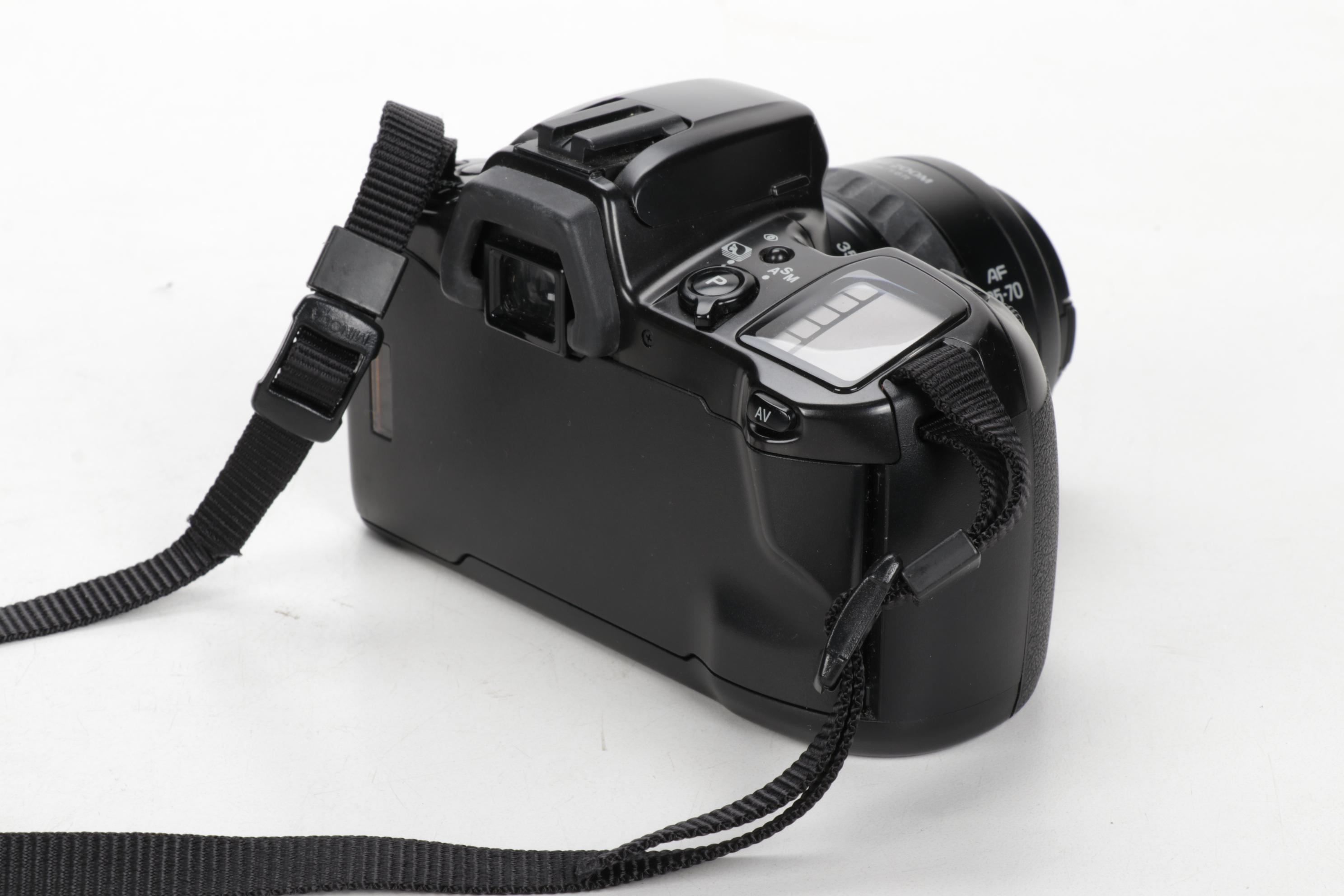 Minolta Maxxum 400si, XG9 and Nikon Point-and-Shoot Cameras with Accessories