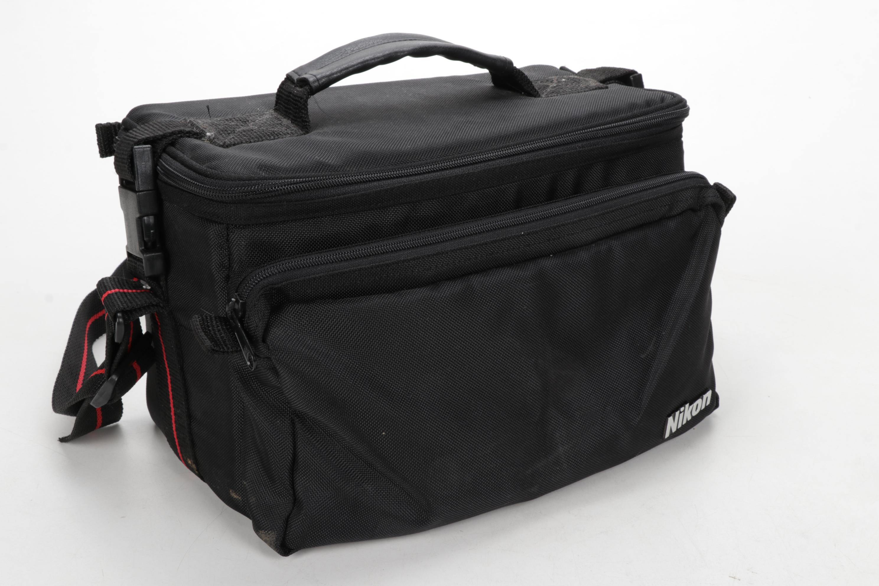 Minolta Maxxum 400si, XG9 and Nikon Point-and-Shoot Cameras with Accessories