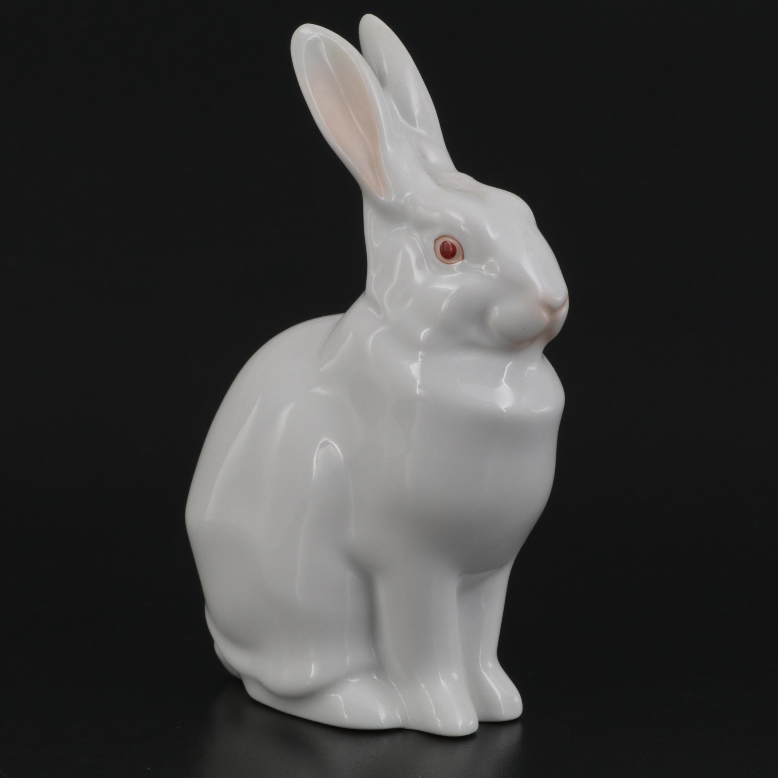 Herend Natural "Rabbit" Porcelain Figurine