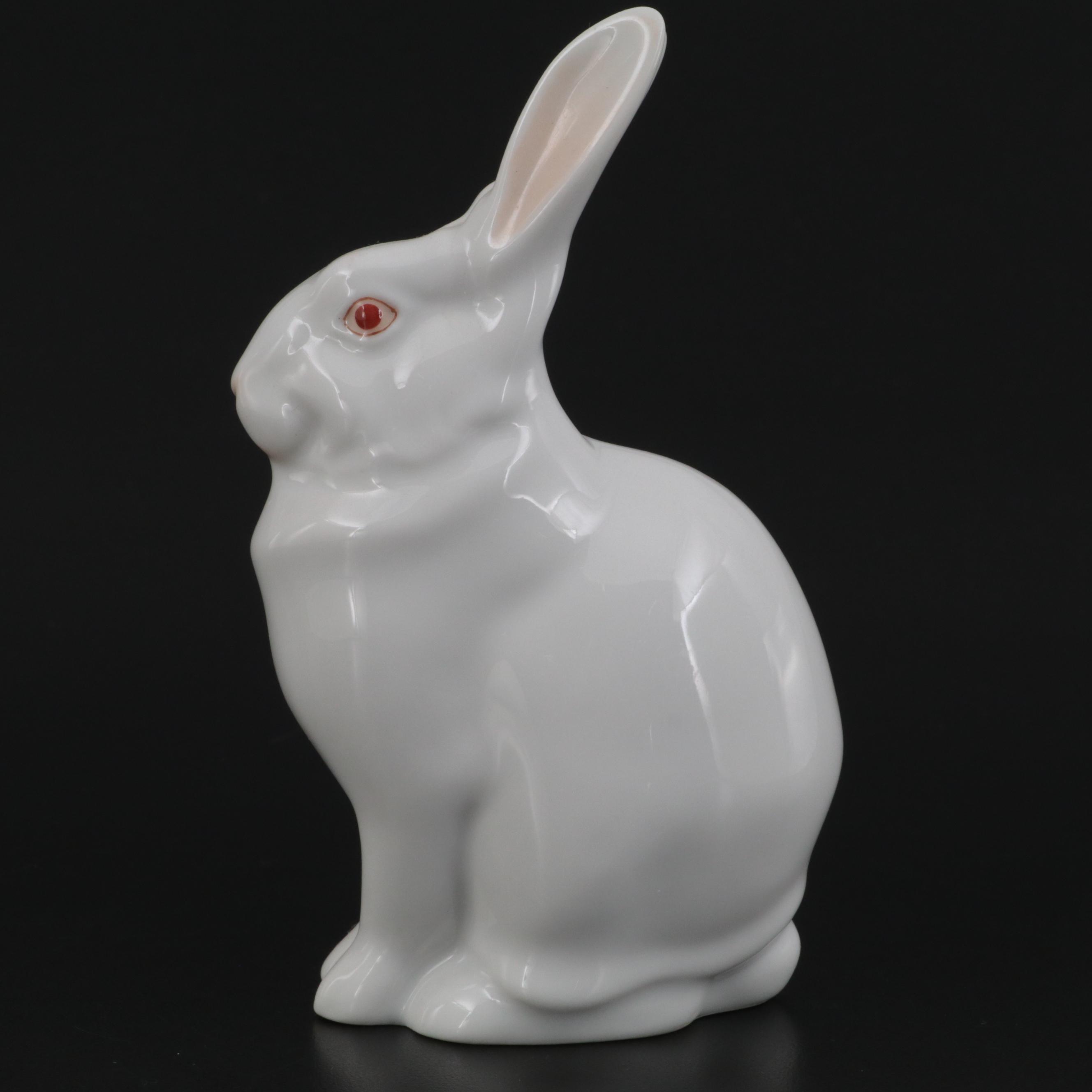 Herend Natural "Rabbit" Porcelain Figurine