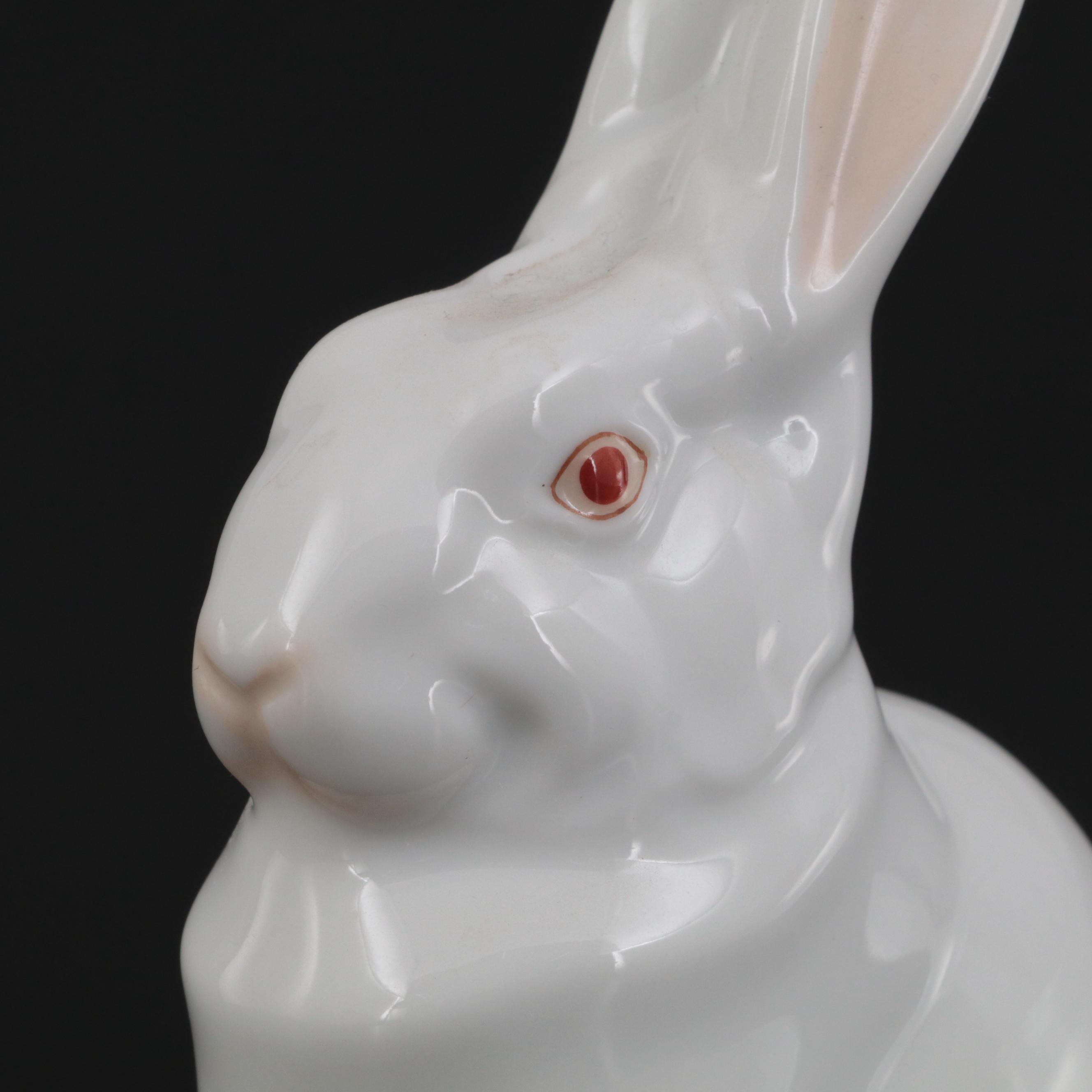 Herend Natural "Rabbit" Porcelain Figurine