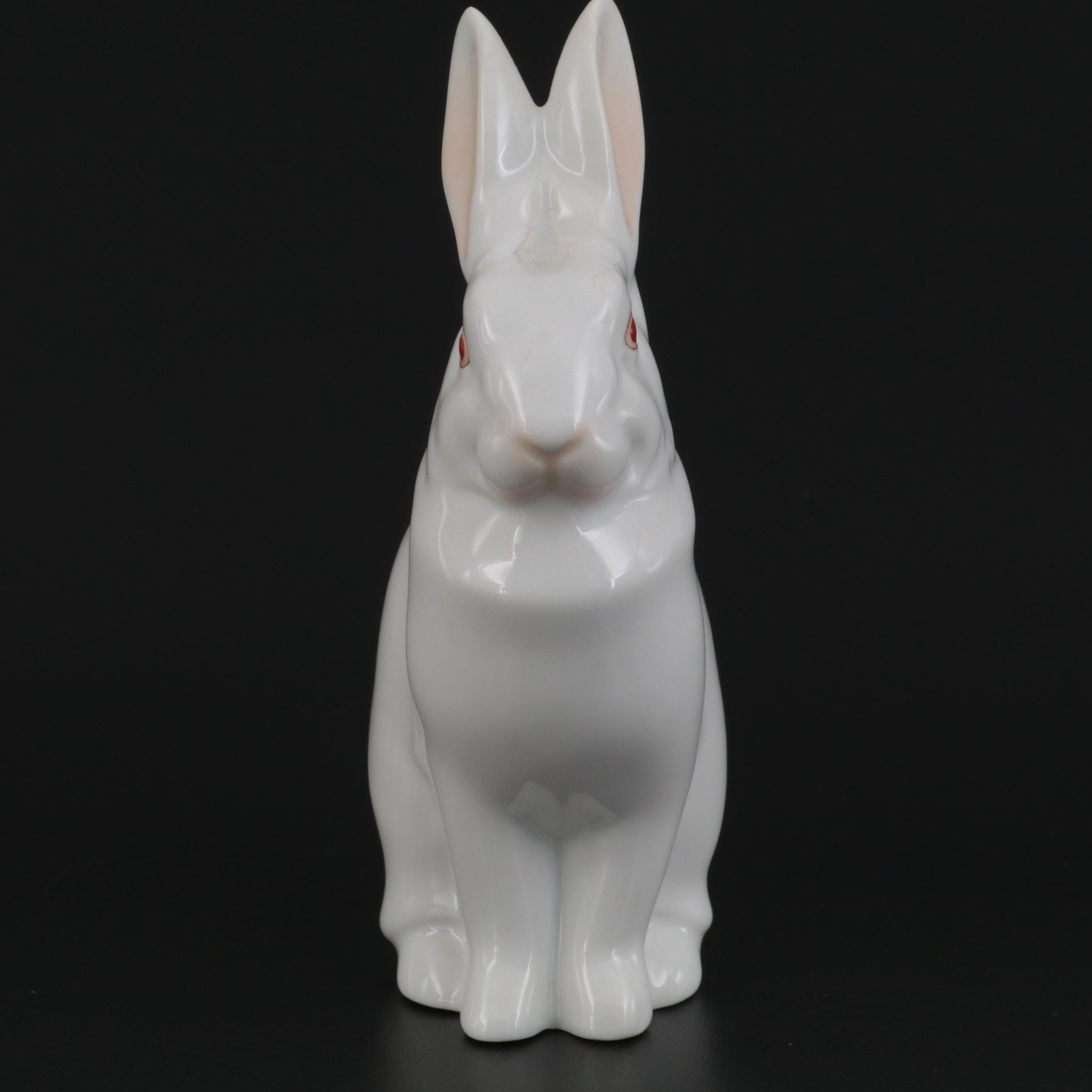 Herend Natural "Rabbit" Porcelain Figurine