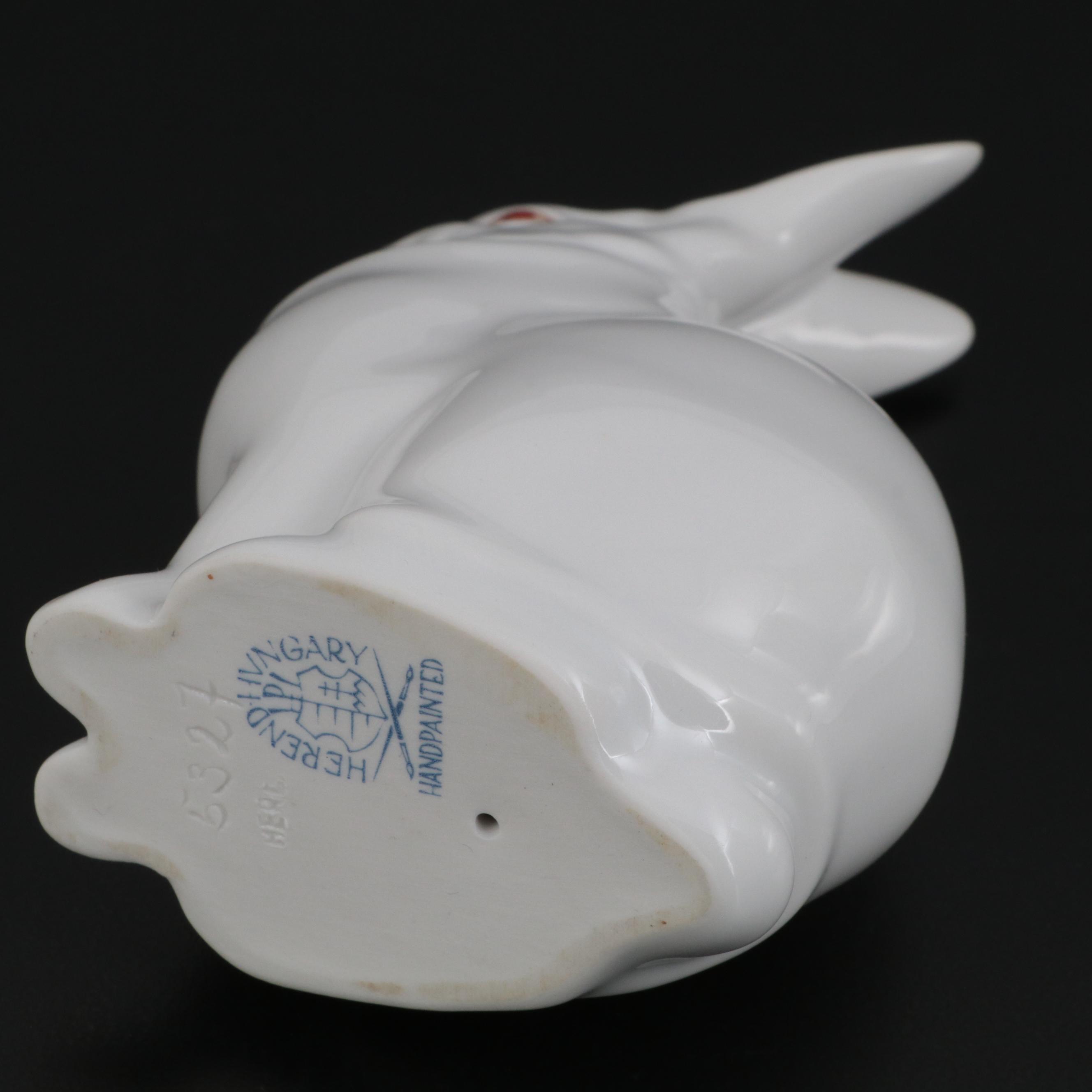 Herend Natural "Rabbit" Porcelain Figurine