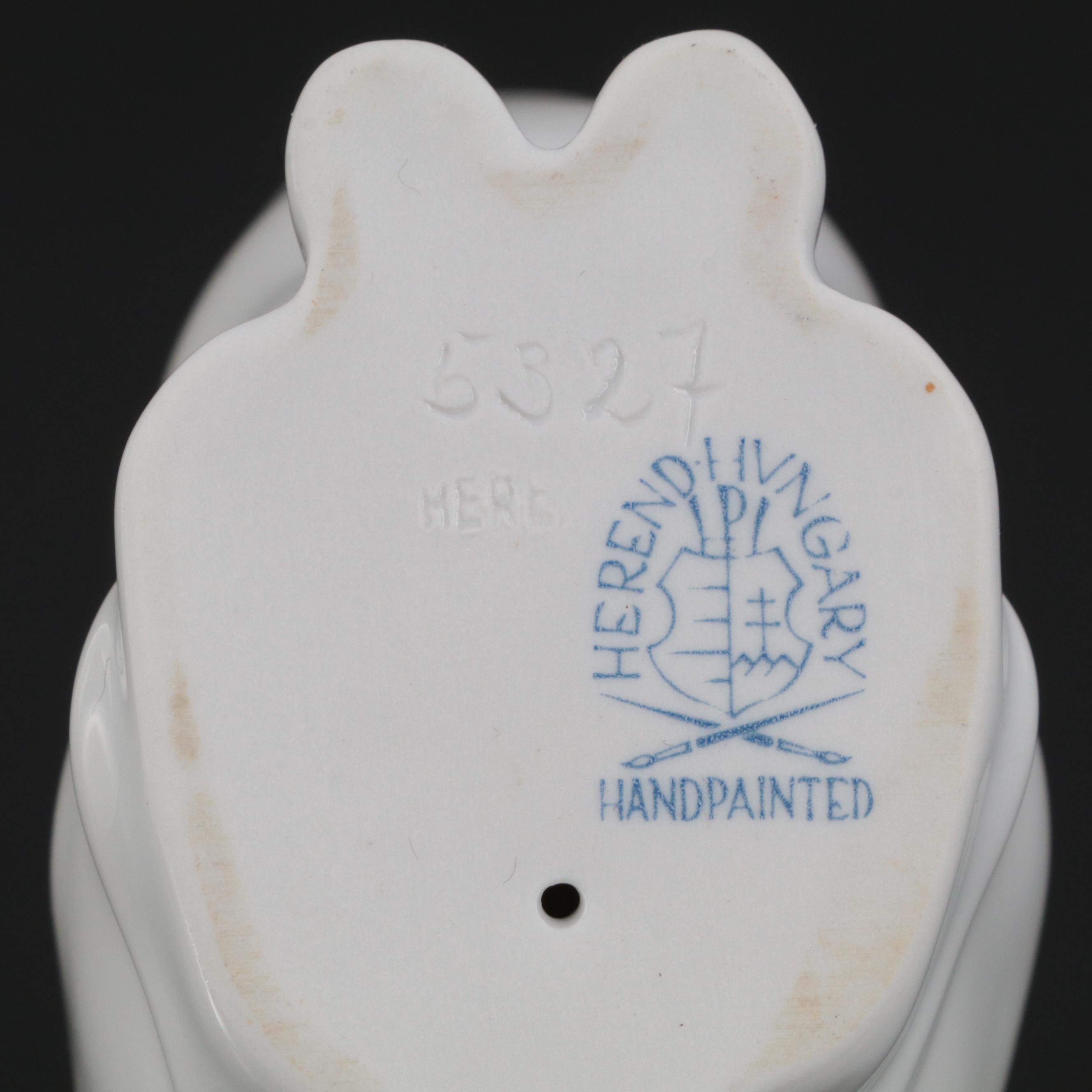 Herend Natural "Rabbit" Porcelain Figurine