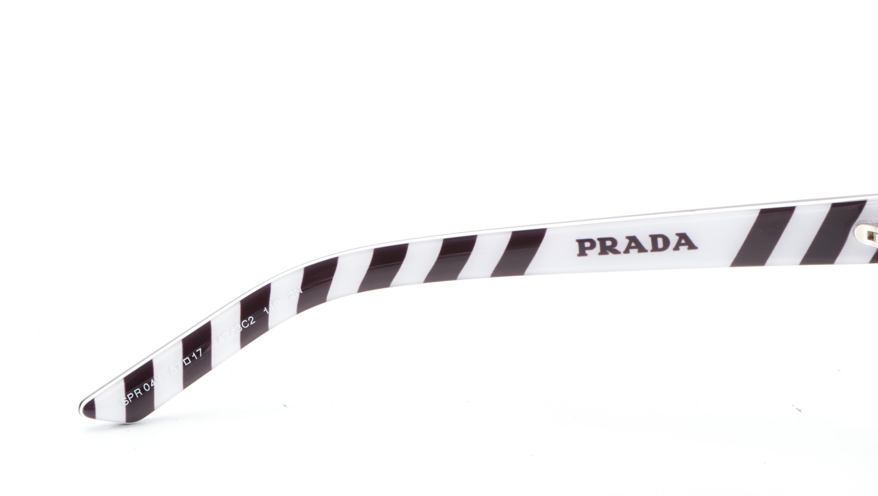 Prada SPR04V Faux Tortoise Sunglasses with Case and Box