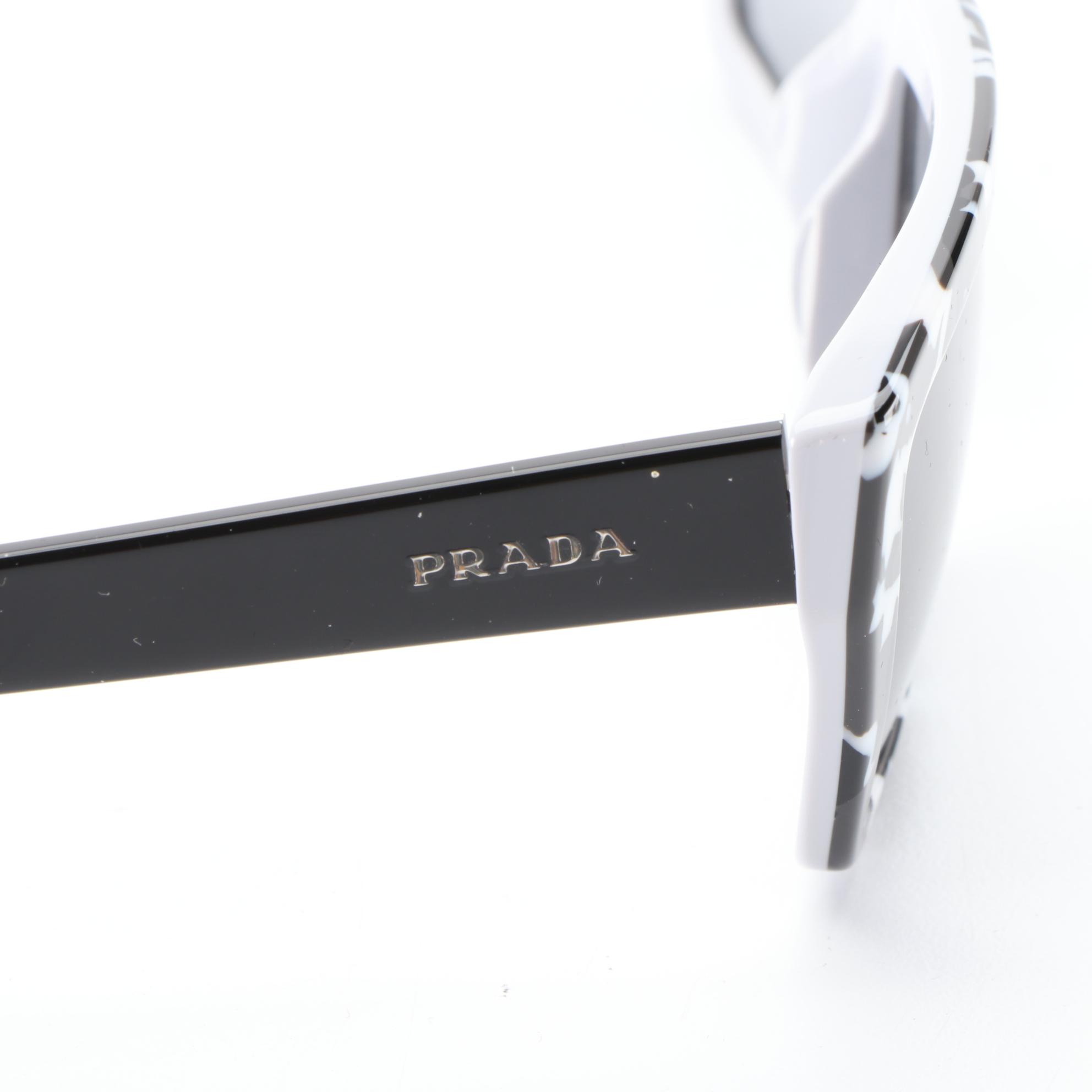 Prada SPR04V Faux Tortoise Sunglasses with Case and Box