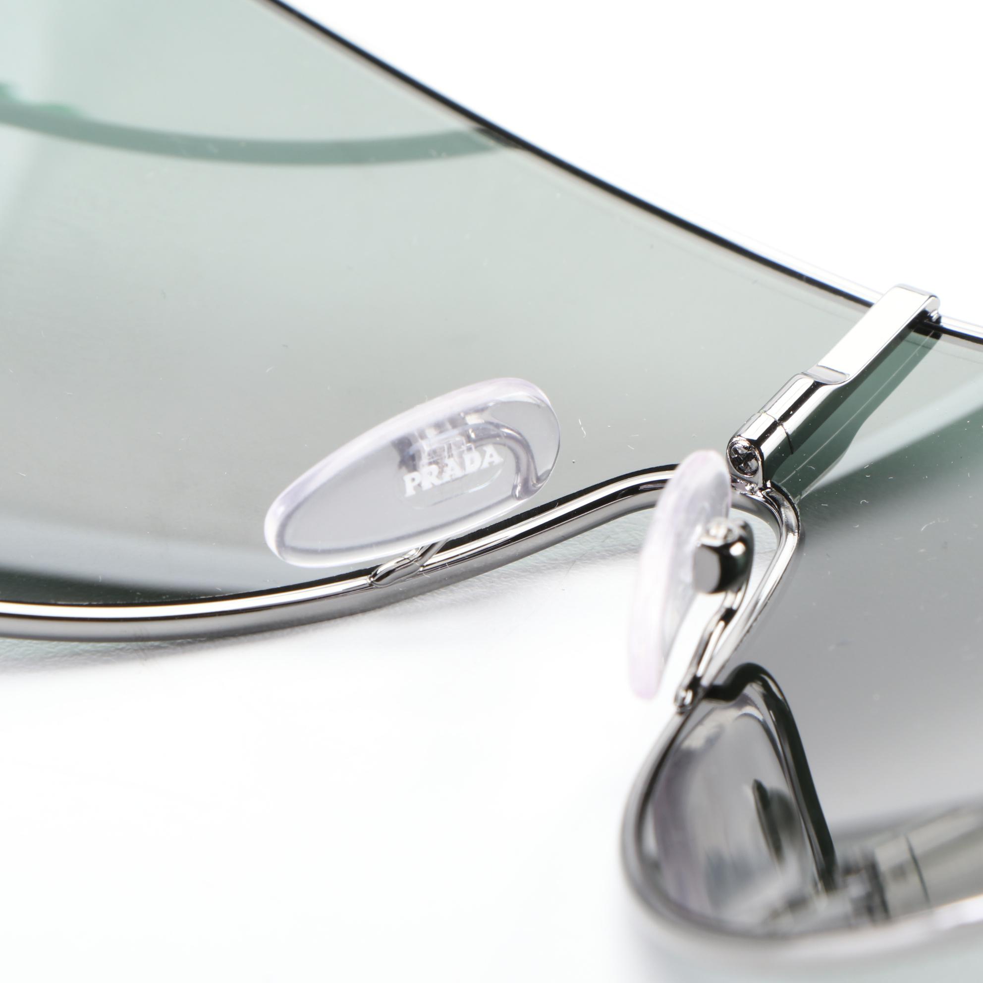 Prada SPR55X Shield Sunglasses with Case and Box