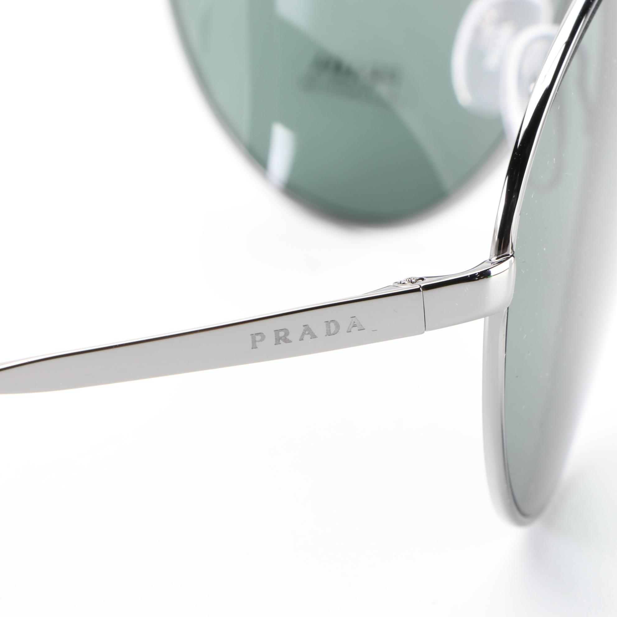 Prada SPR55X Shield Sunglasses with Case and Box