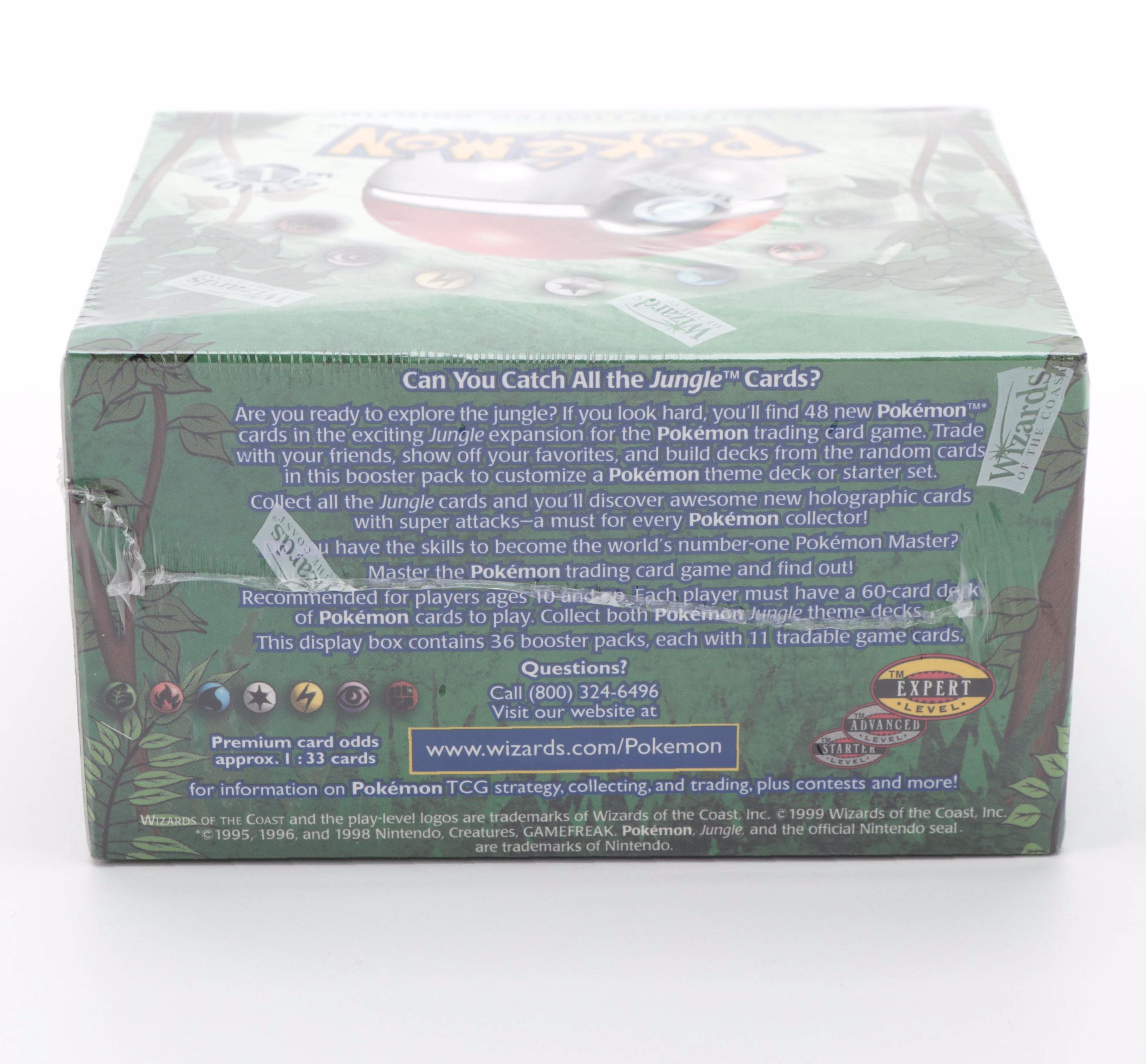 1999 Wizards of the Coast Sealed Pokémon First Edition Jungle Set Booster Box