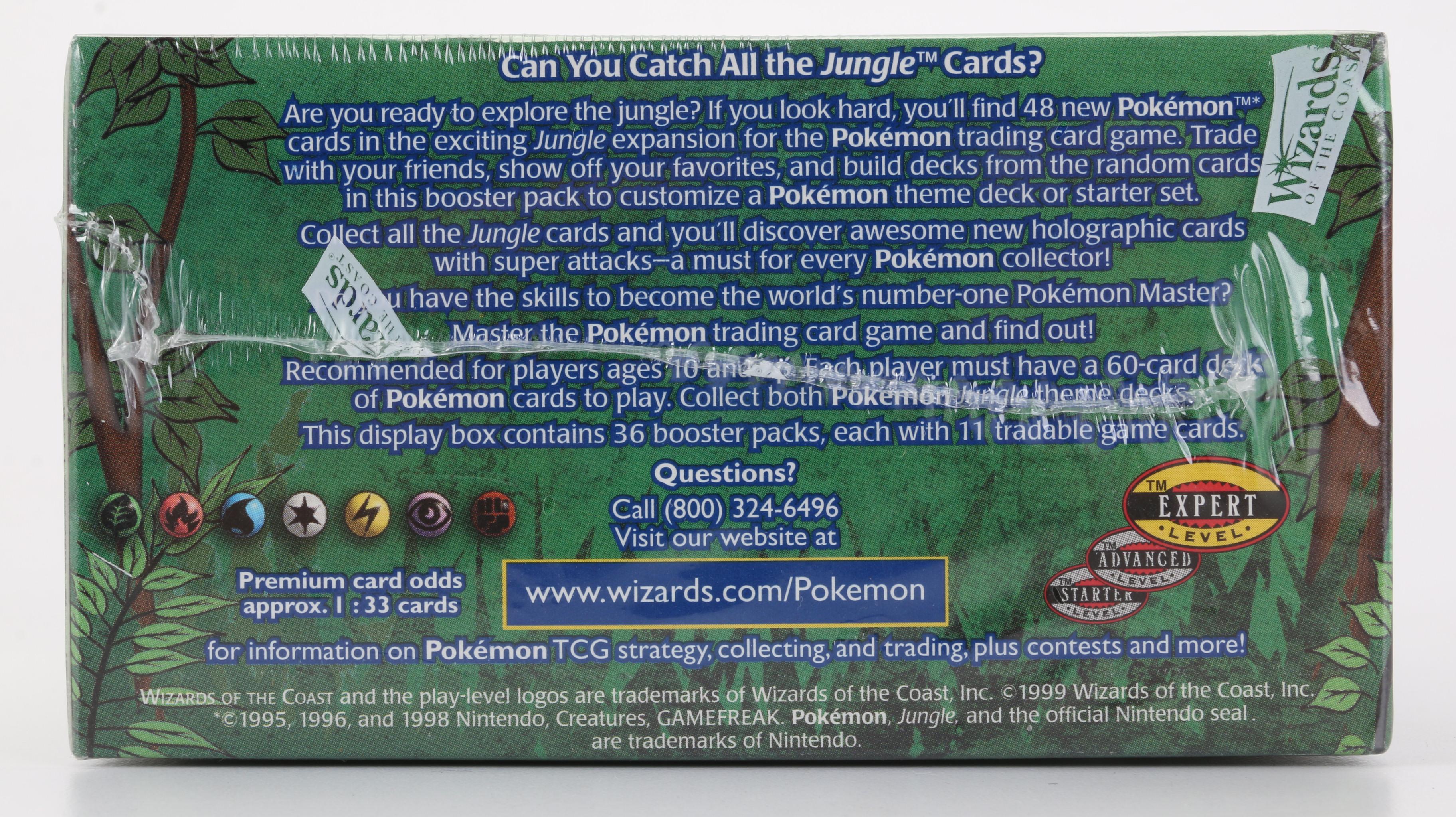 1999 Wizards of the Coast Sealed Pokémon First Edition Jungle Set Booster Box