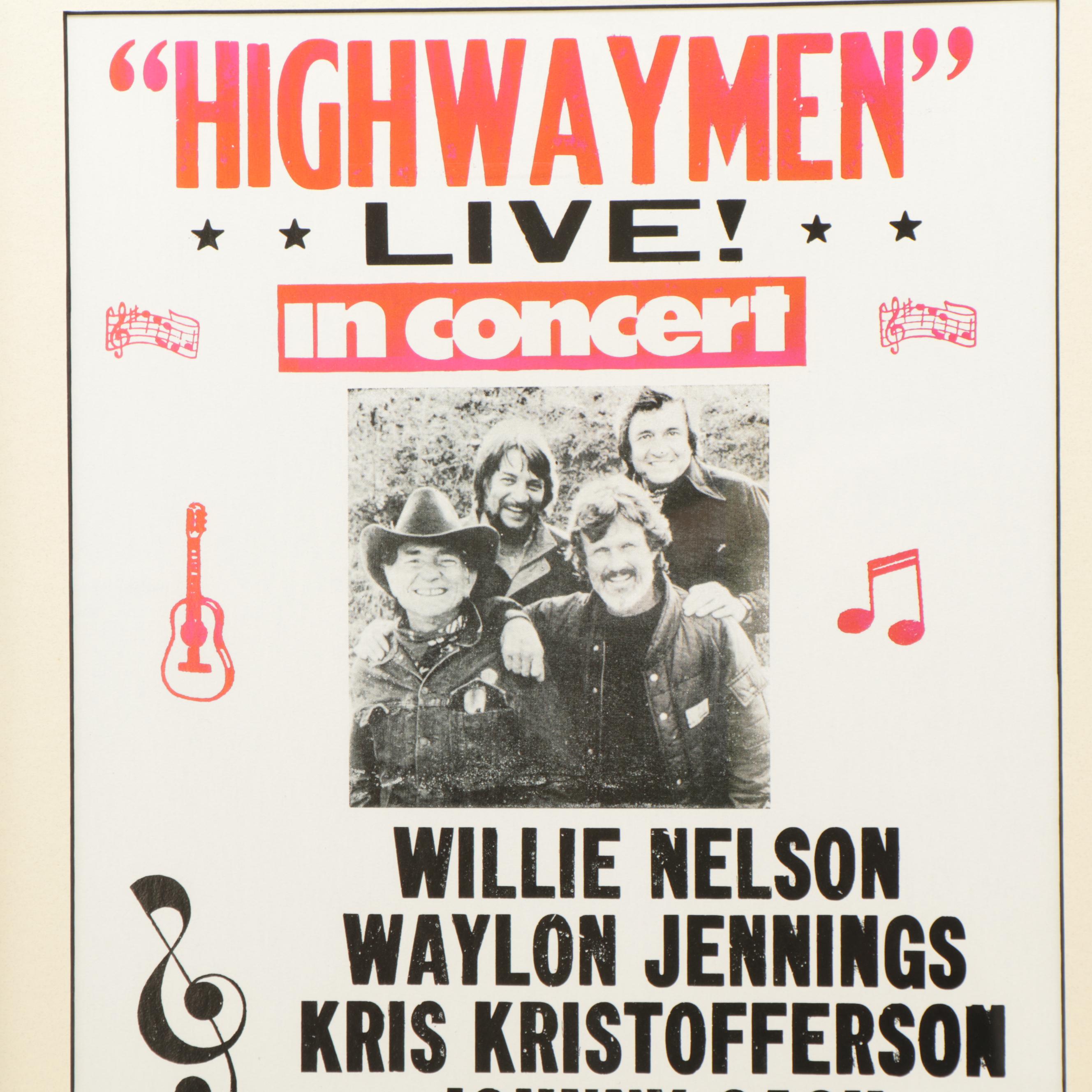 Giclée Event Poster for Highwaymen, 21st Century