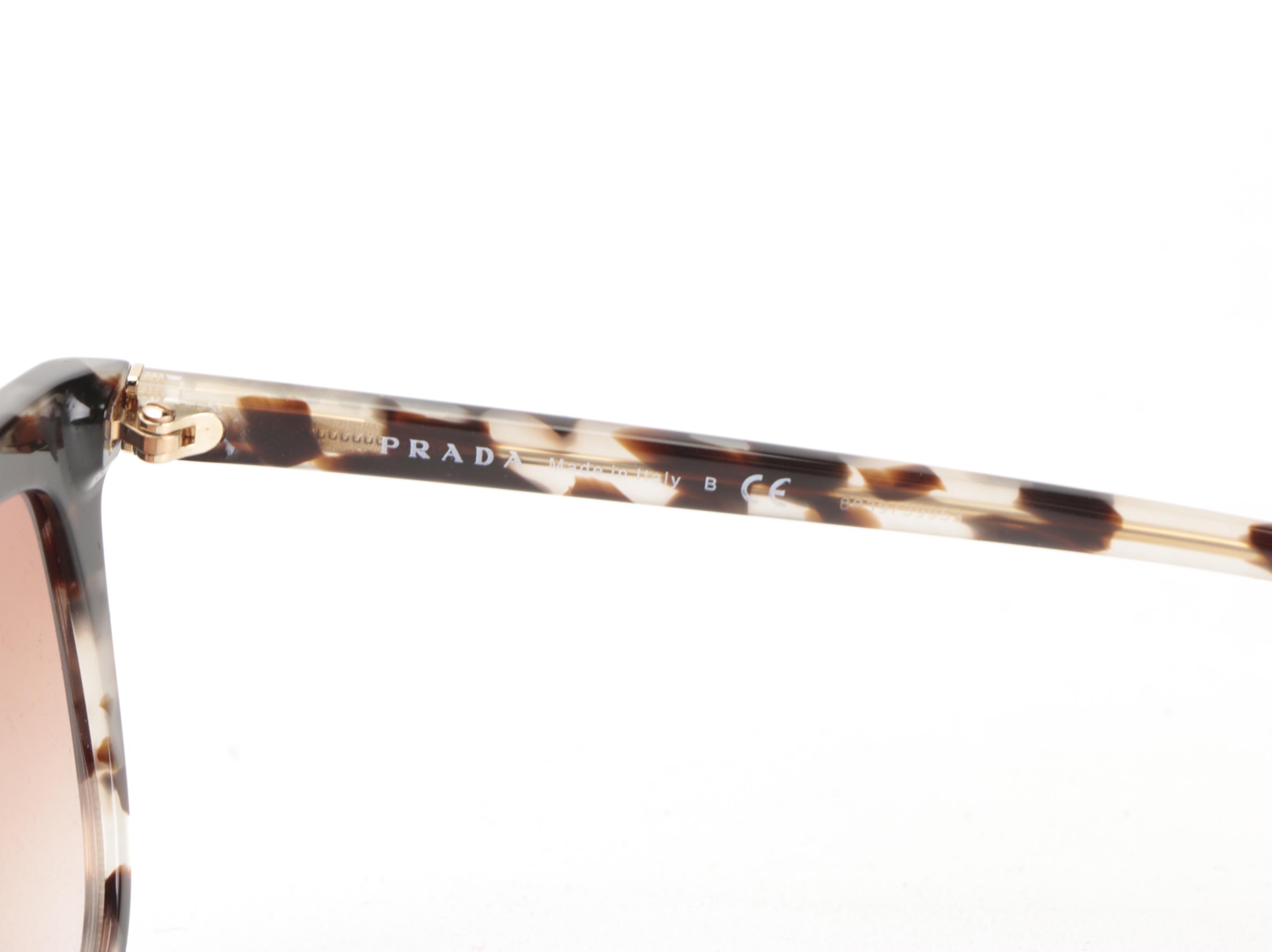 Prada SPR 03X Browline Style Sunglasses with Case and Box