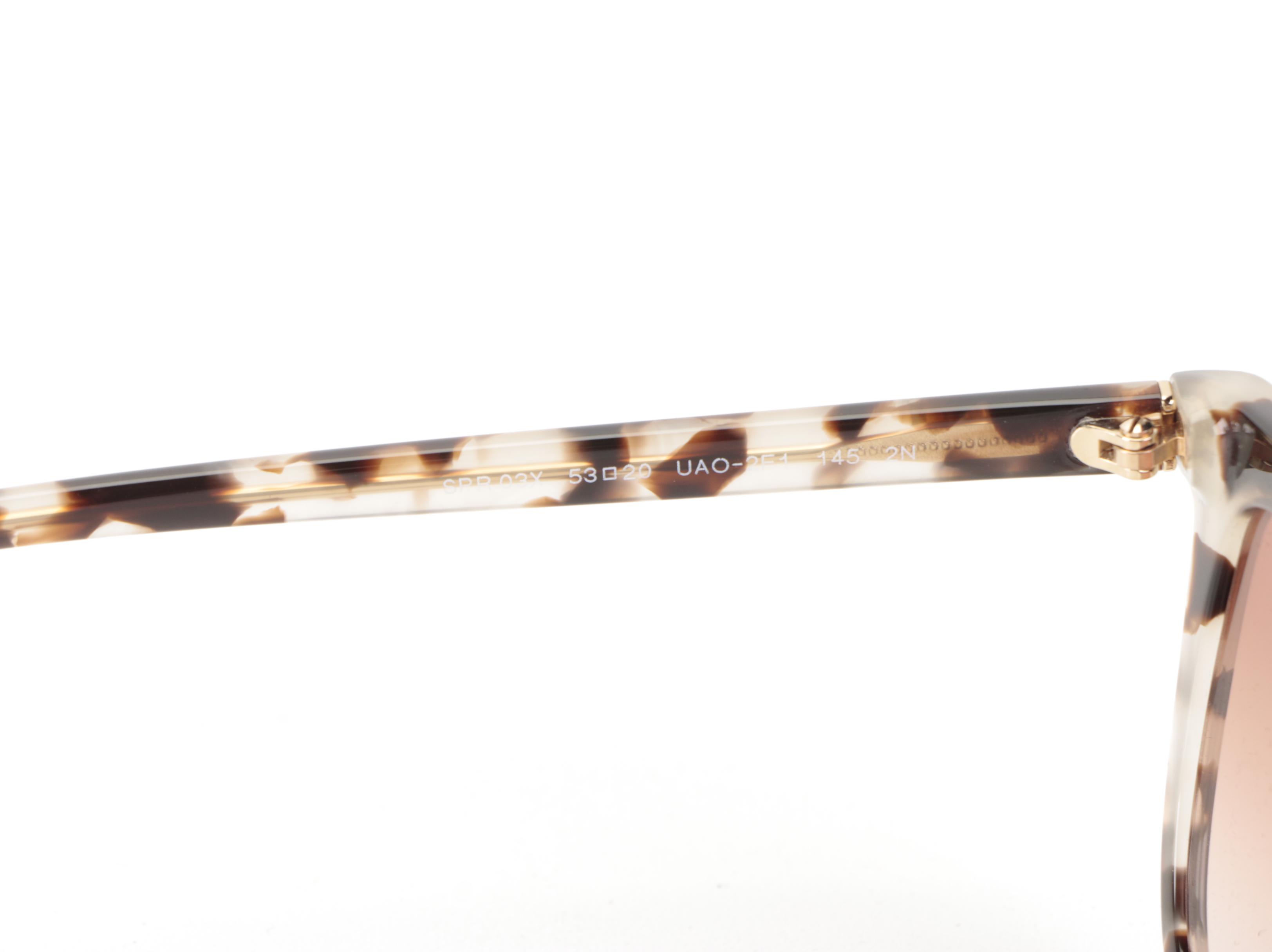 Prada SPR 03X Browline Style Sunglasses with Case and Box