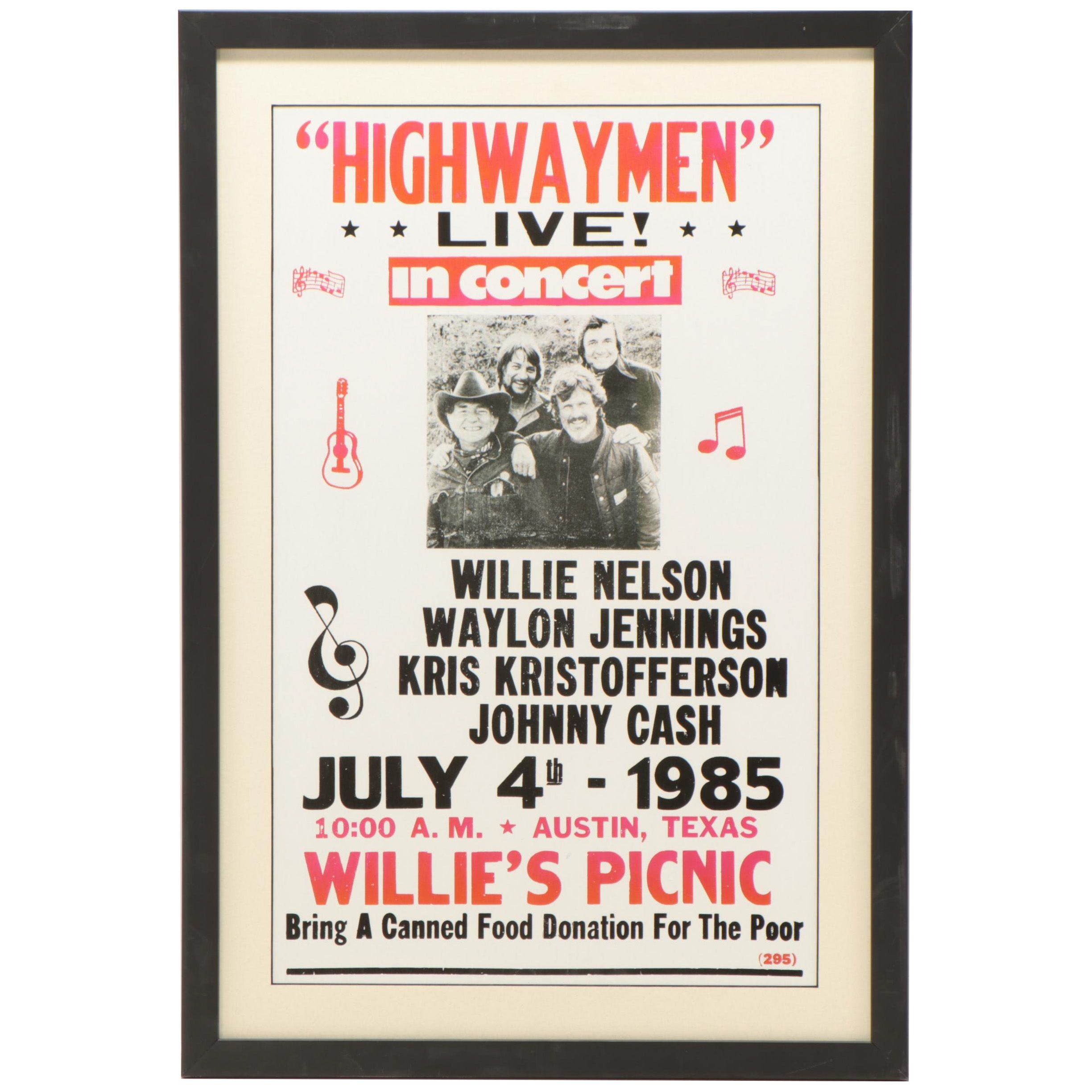 Giclée Event Poster for Highwaymen, 21st Century