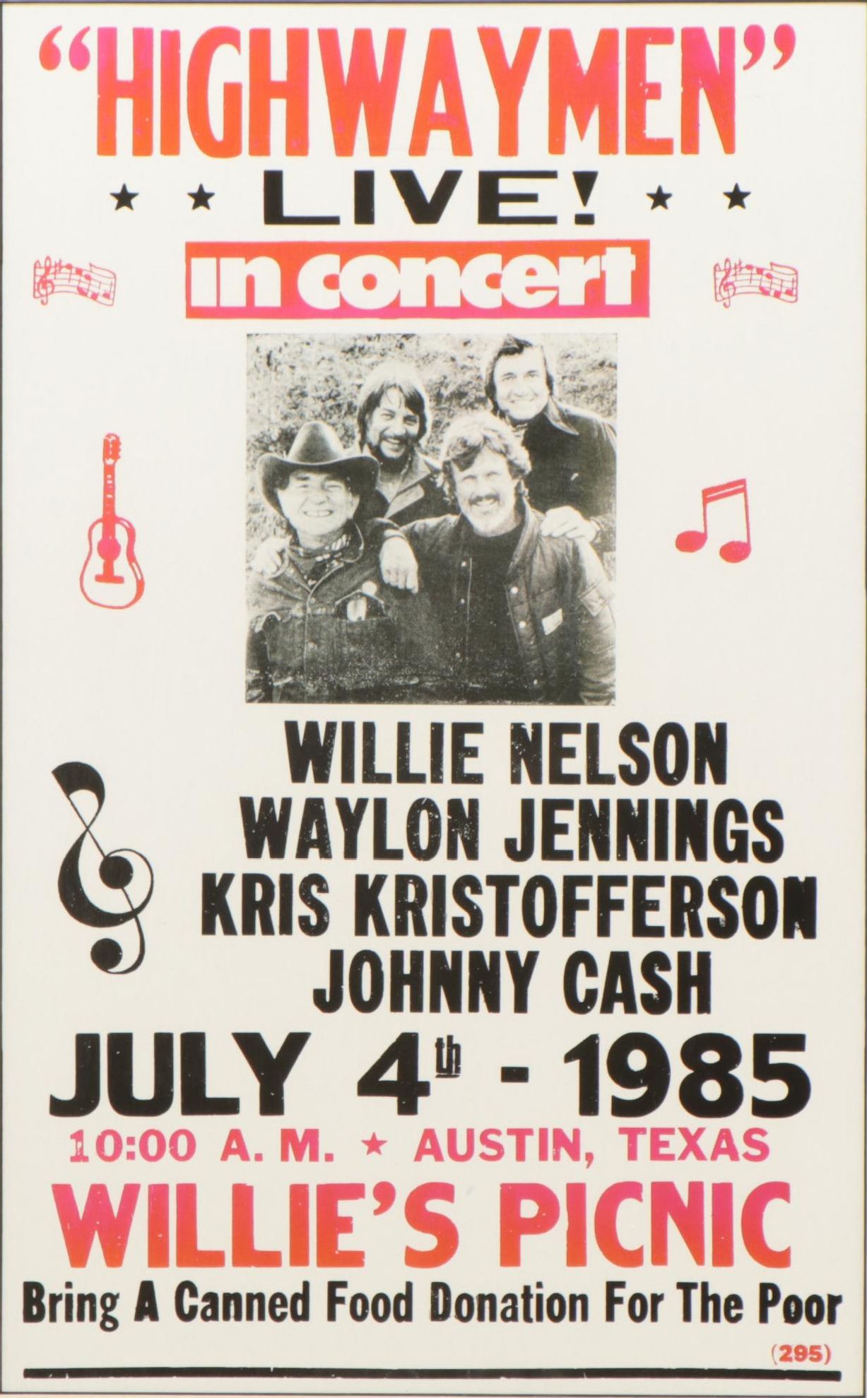 Giclée Event Poster for Highwaymen, 21st Century