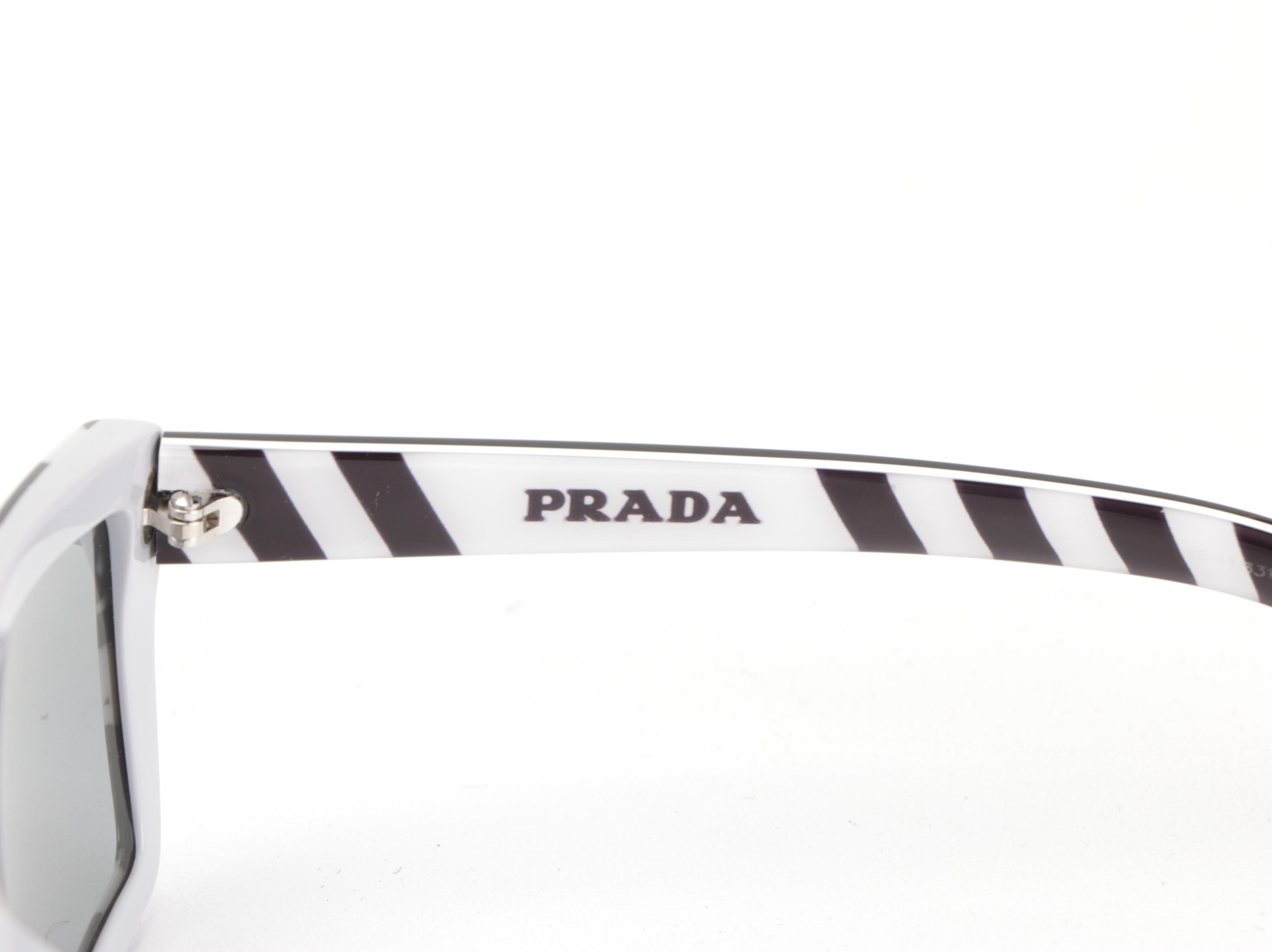 Prada SPR04V Millenials Rectangular Sunglasses in Grey Camo with Case and Box