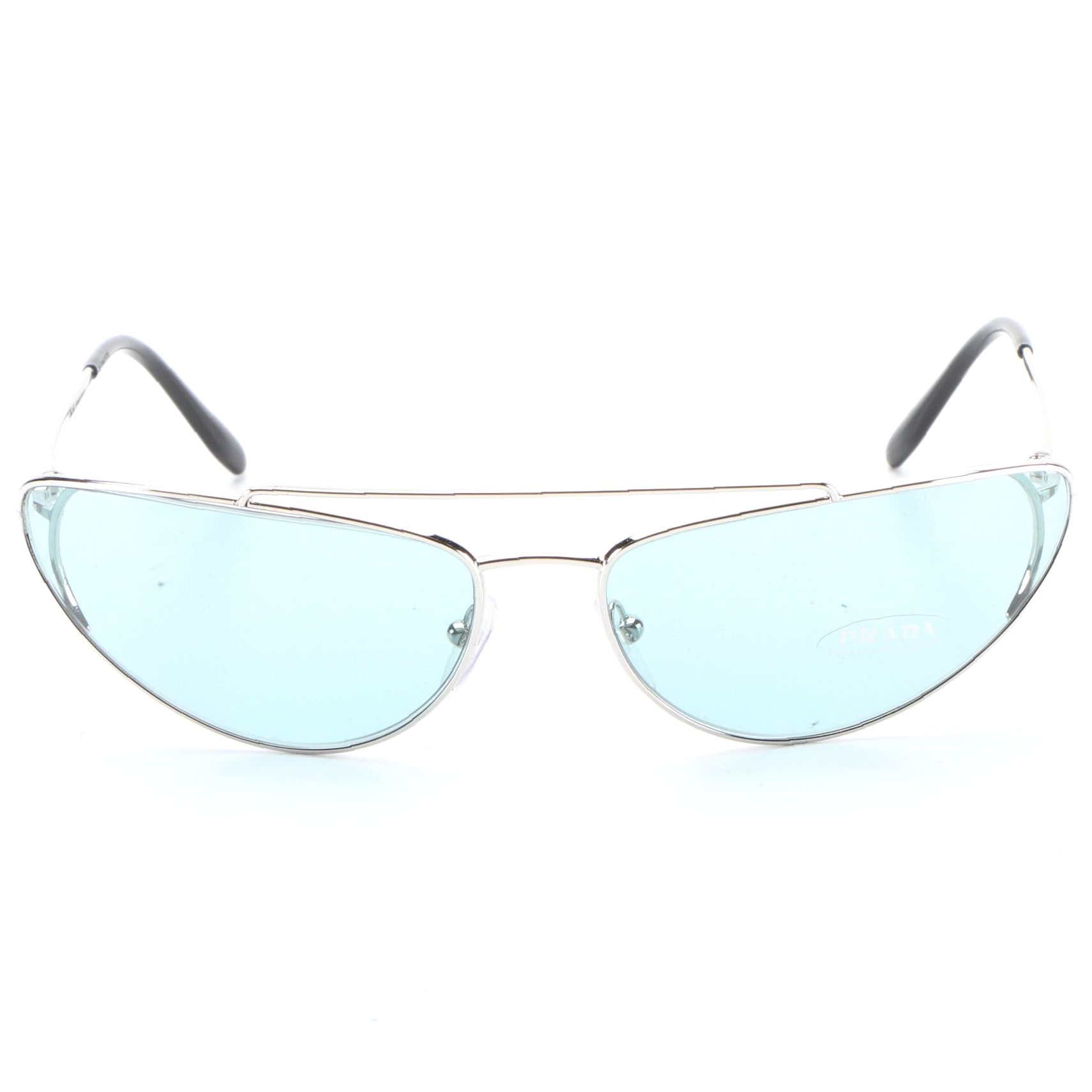 Prada SPR62V Slim Modified Cat Eye Sunglasses with Case and Box