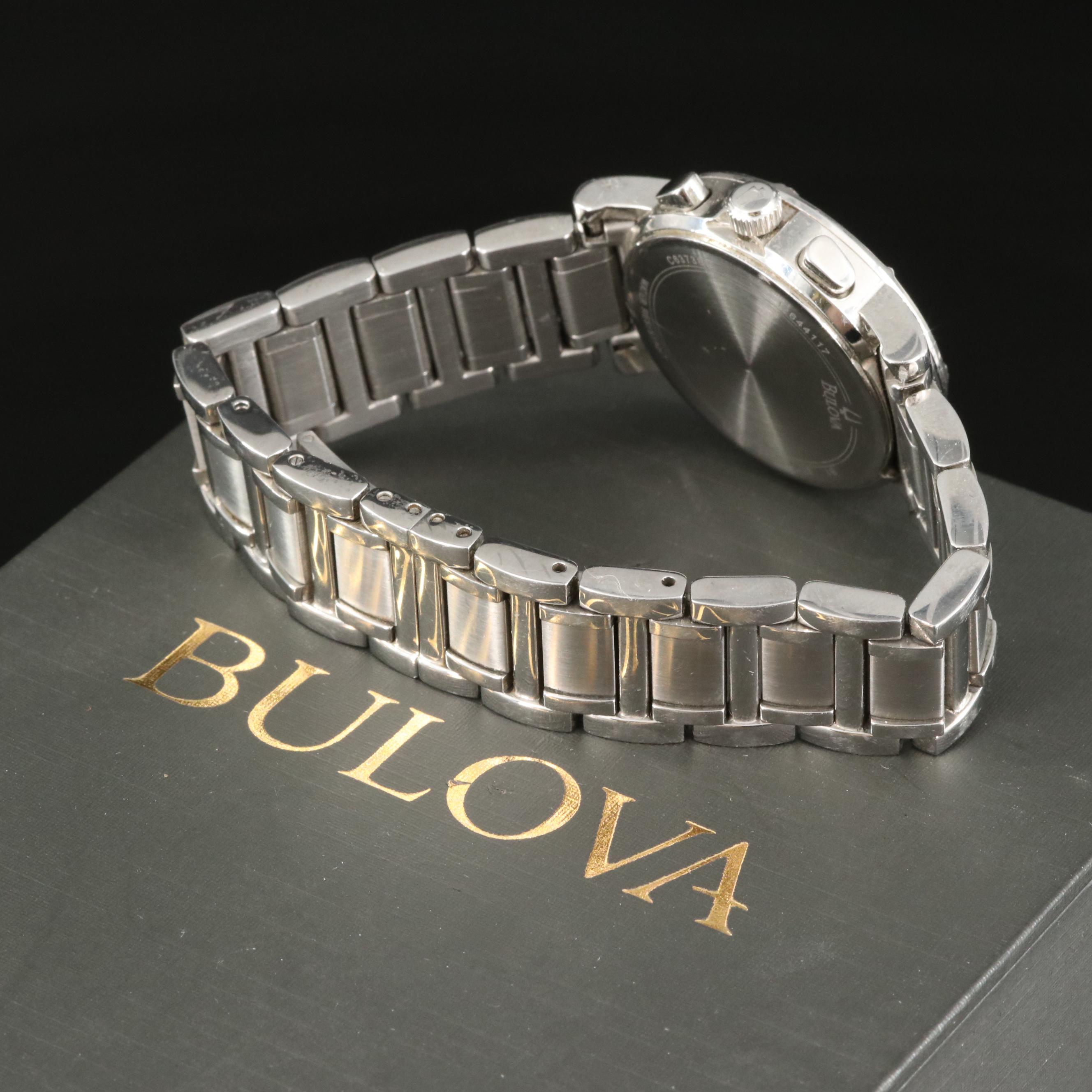 Bulova Diamond Chronograph Watch