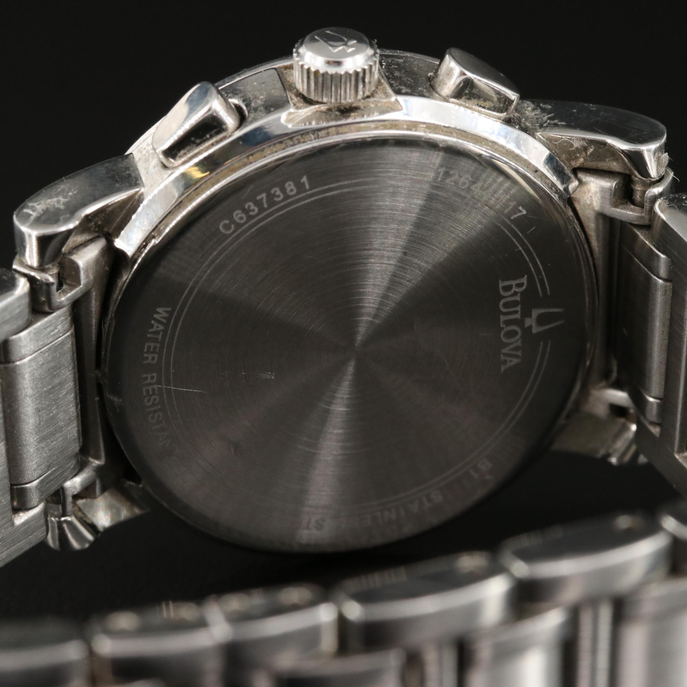 Bulova Diamond Chronograph Watch