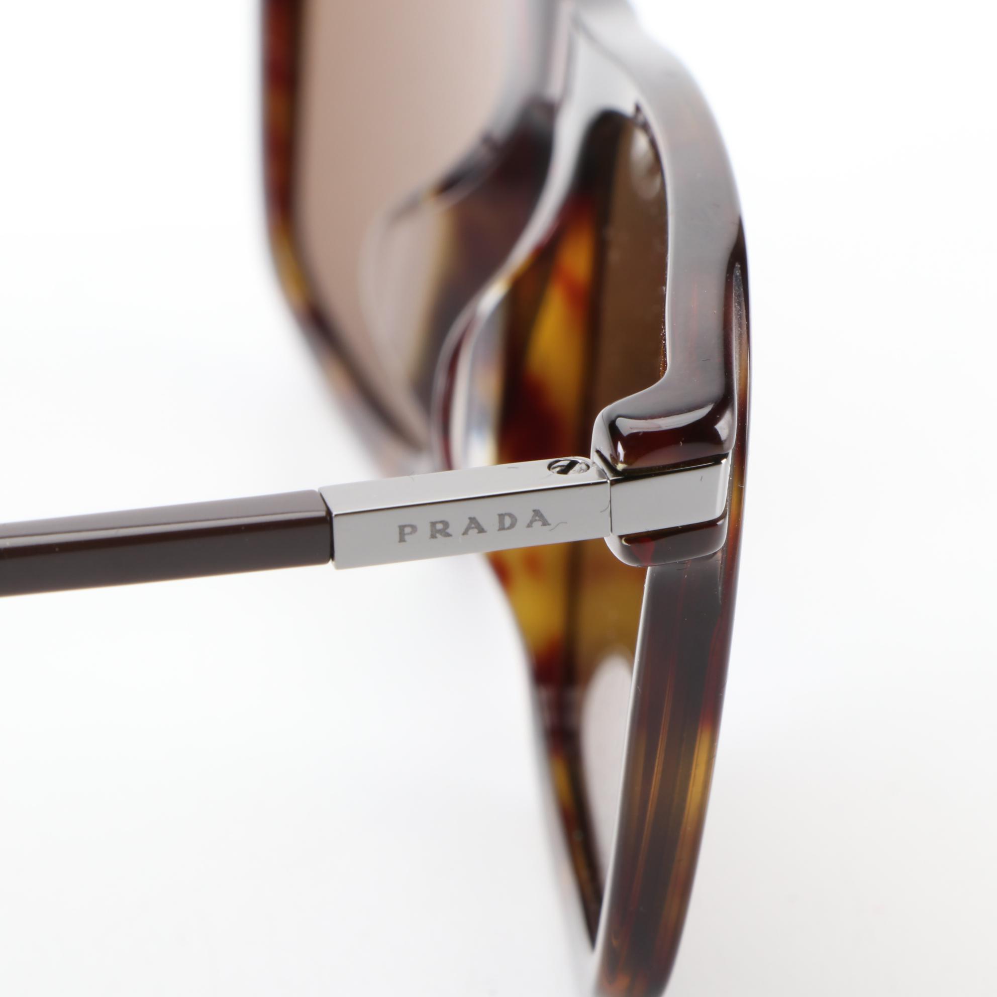 Men's Prada SPR19SX-F Square Polarized Sunglasses with Case and Box