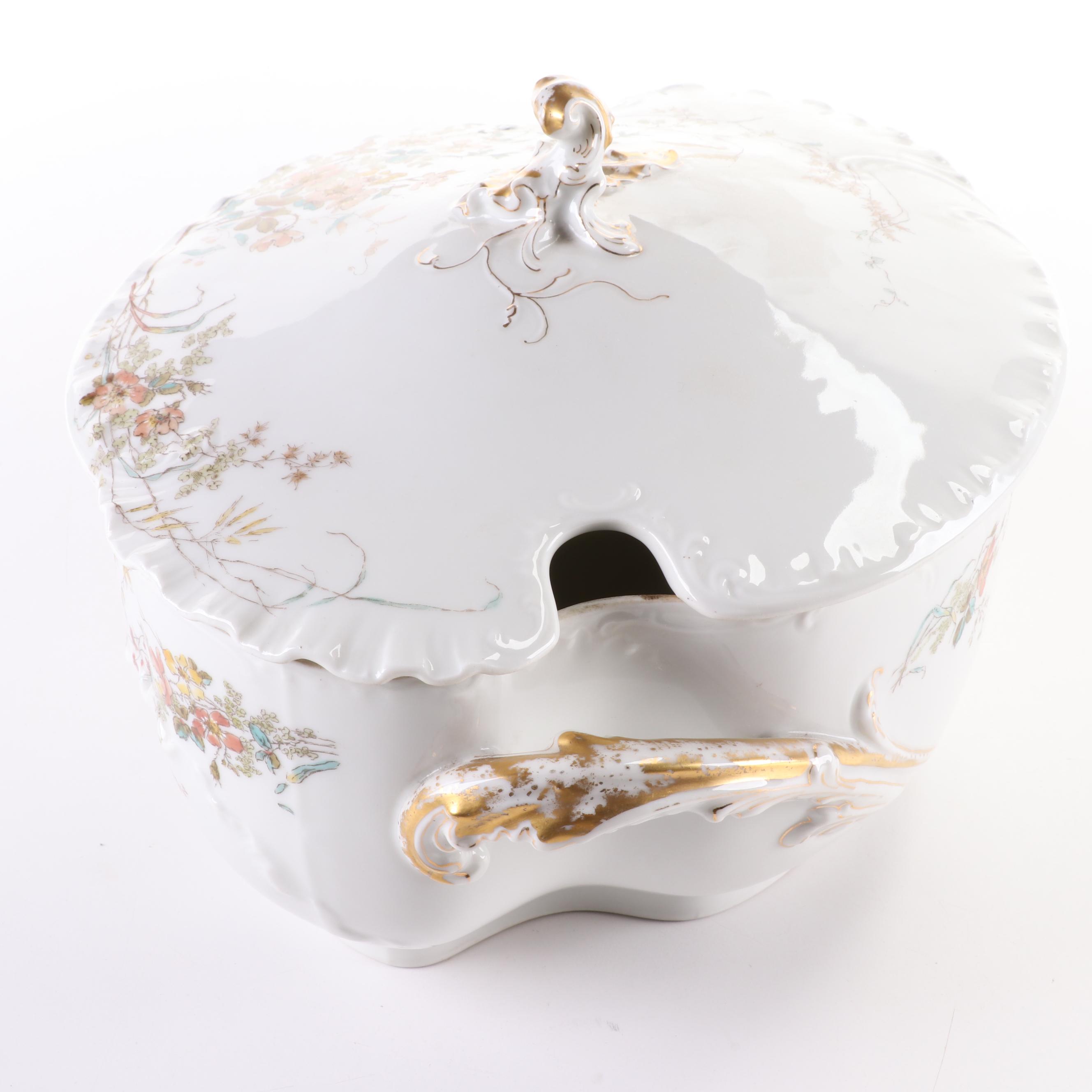 Haviland Floral Porcelain Soup Tureen, 1888–1896