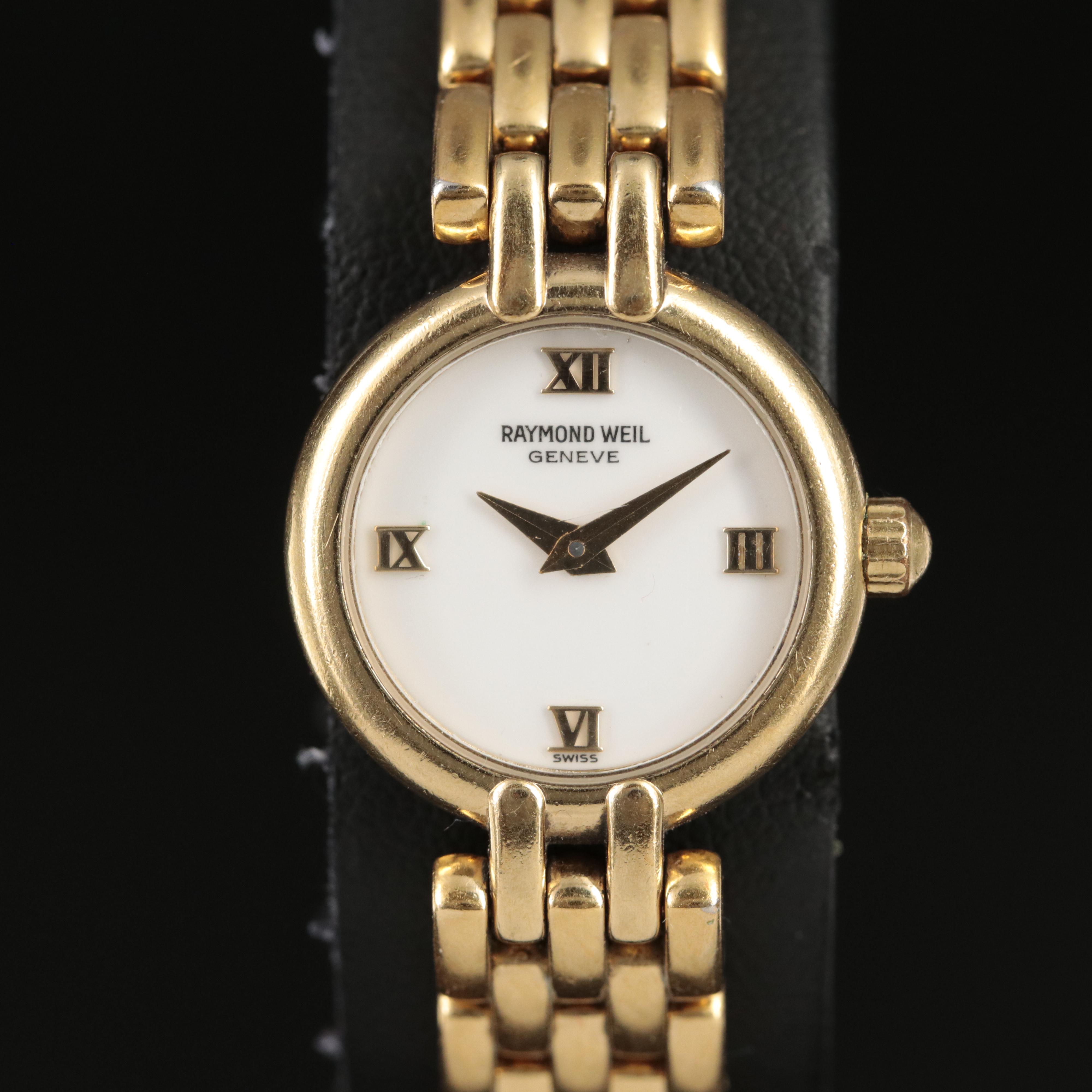 Raymond Weil Geneve 18K Gold Plated Quartz Watch