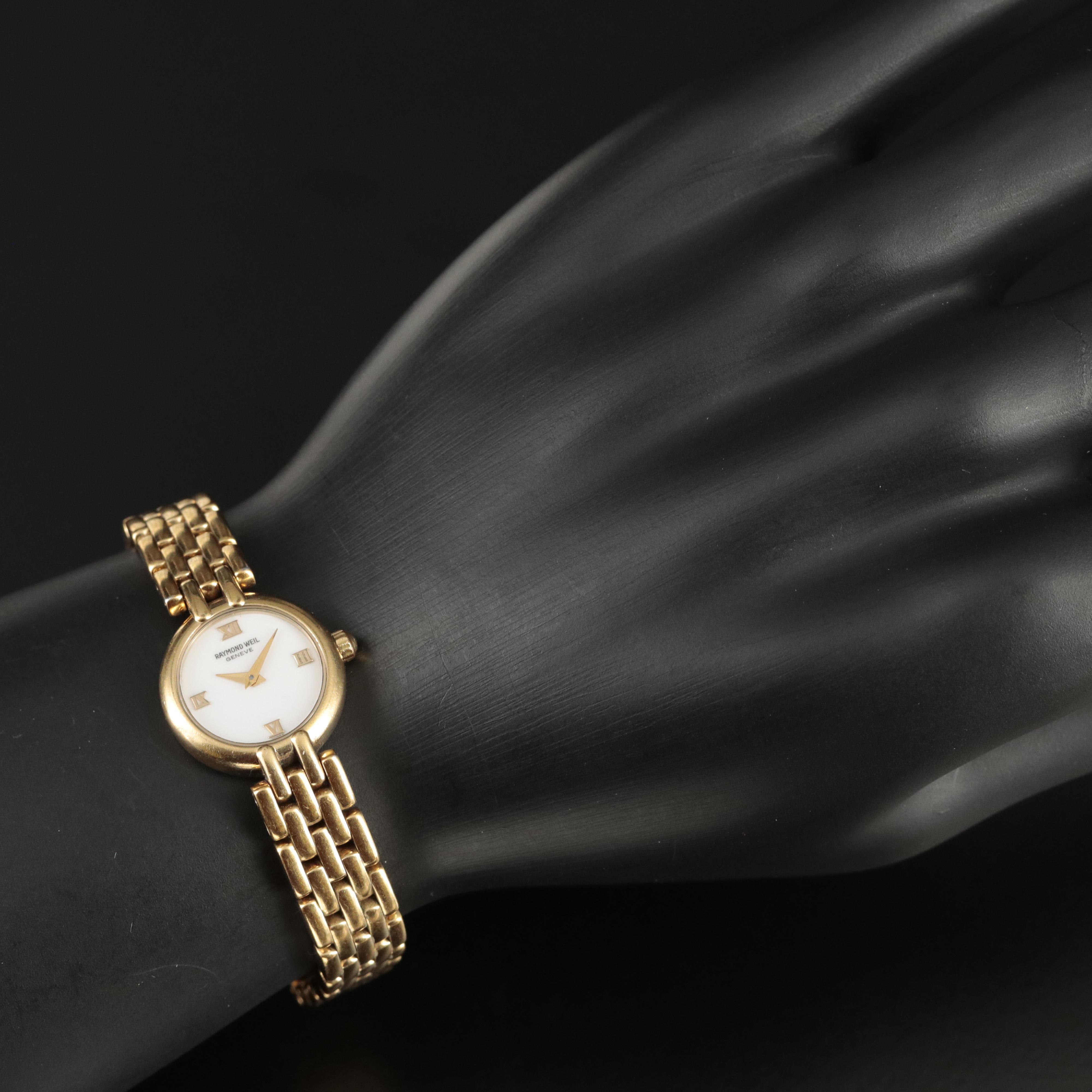 Raymond Weil Geneve 18K Gold Plated Quartz Watch