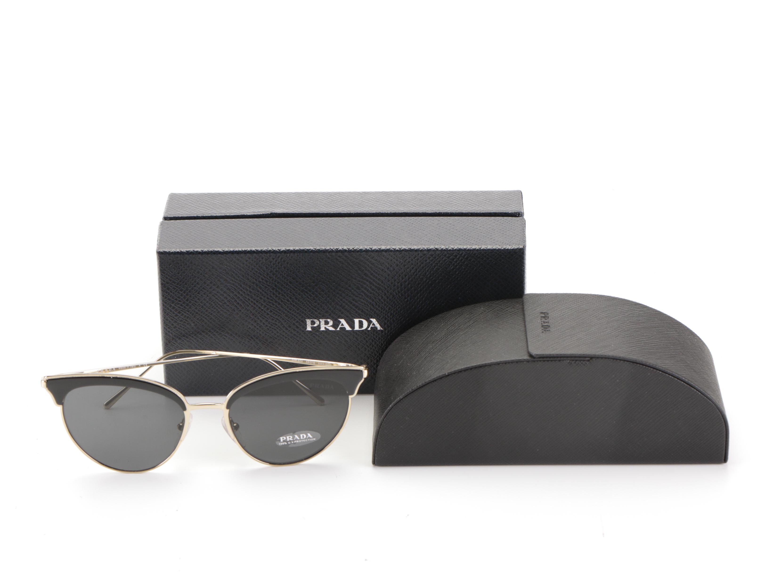 Prada SPR60V Cat Eye Sunglasses with Case and Box