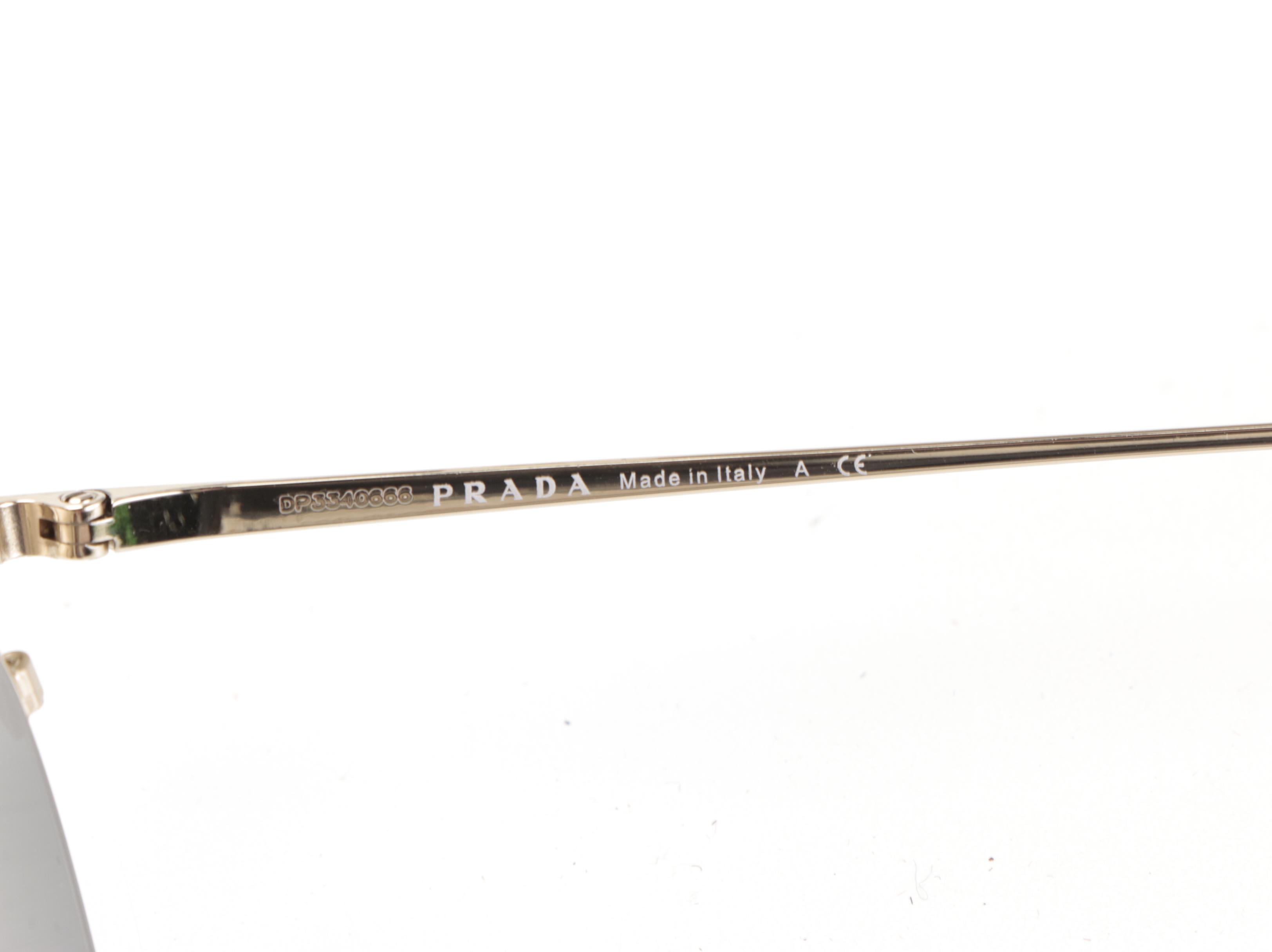 Prada SPR60V Modified Cat Eye Style Sunglasses with Case and Box