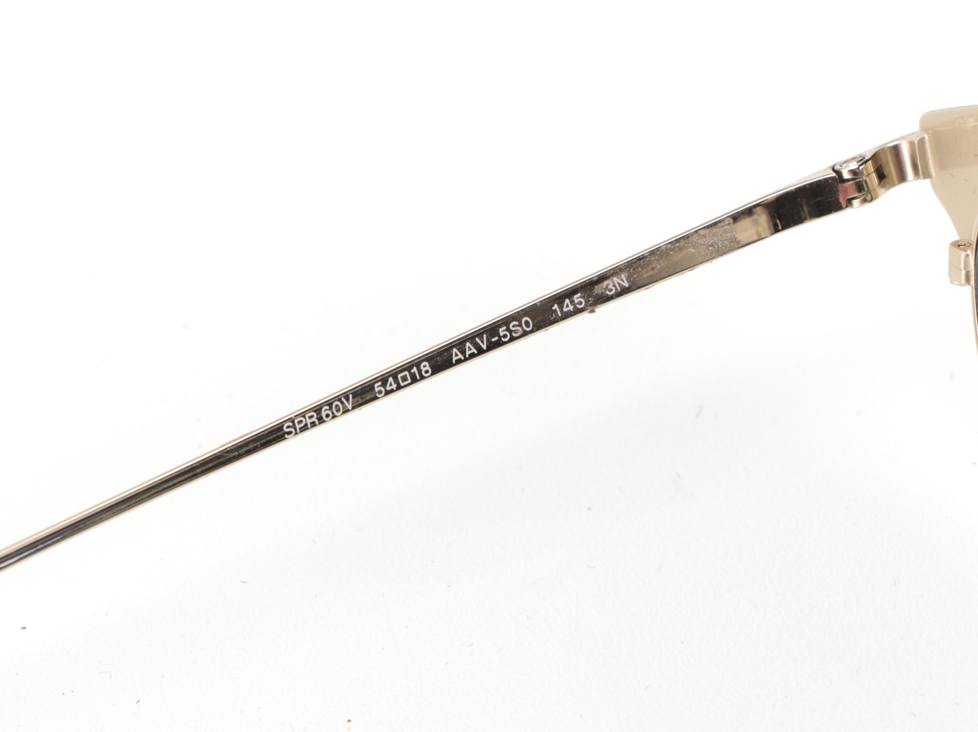 Prada SPR60V Modified Cat Eye Style Sunglasses with Case and Box