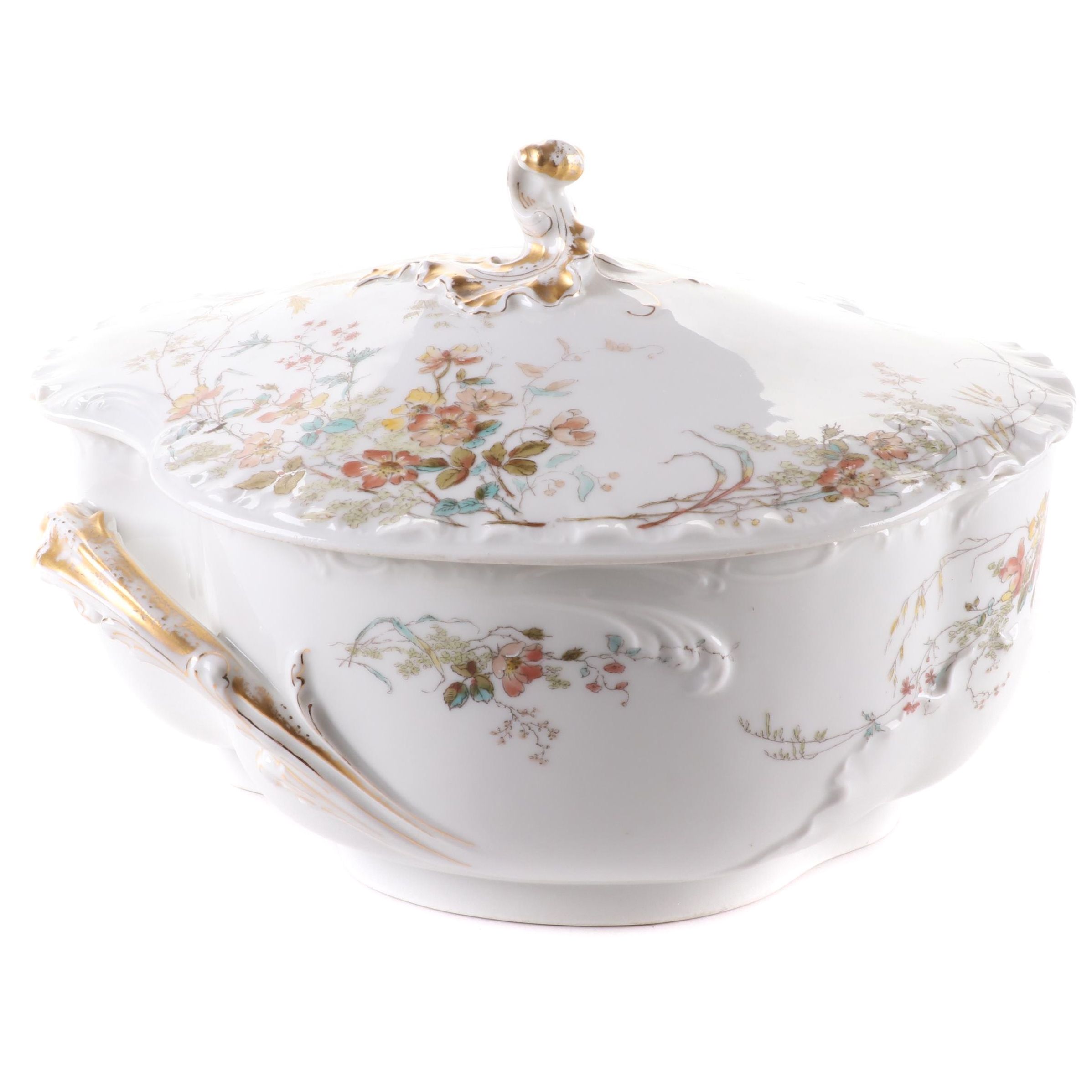 Haviland Floral Porcelain Soup Tureen, 1888–1896