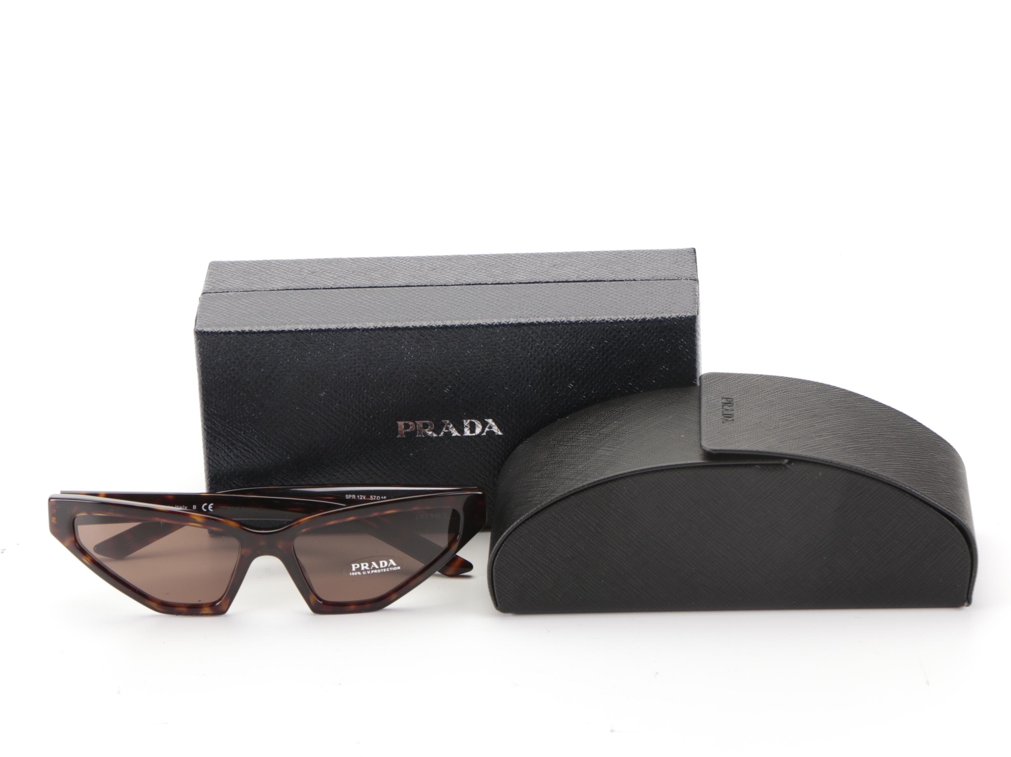 Prada SPR12V Avant Garde Sunglasses with Case and Box
